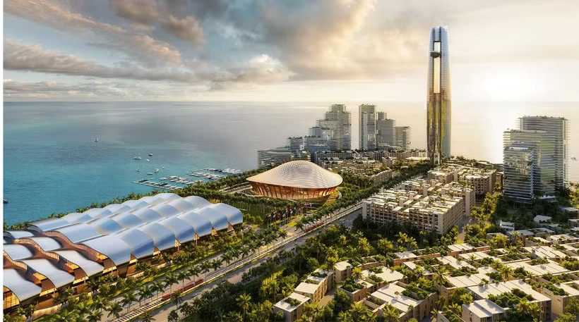 Rendering of the APEC Phu Quoc Convention and Exhibition Centre and multipurpose performance venue (Photo: Sun Group)