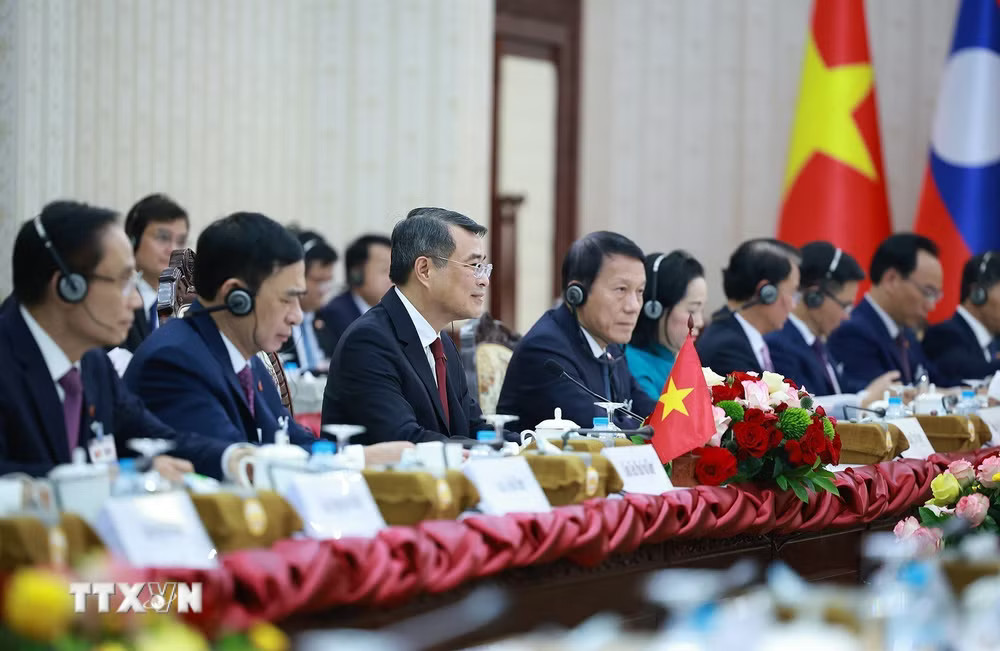 Thủ tướng Lê Minh Hưng phát biểu tại hội đàm