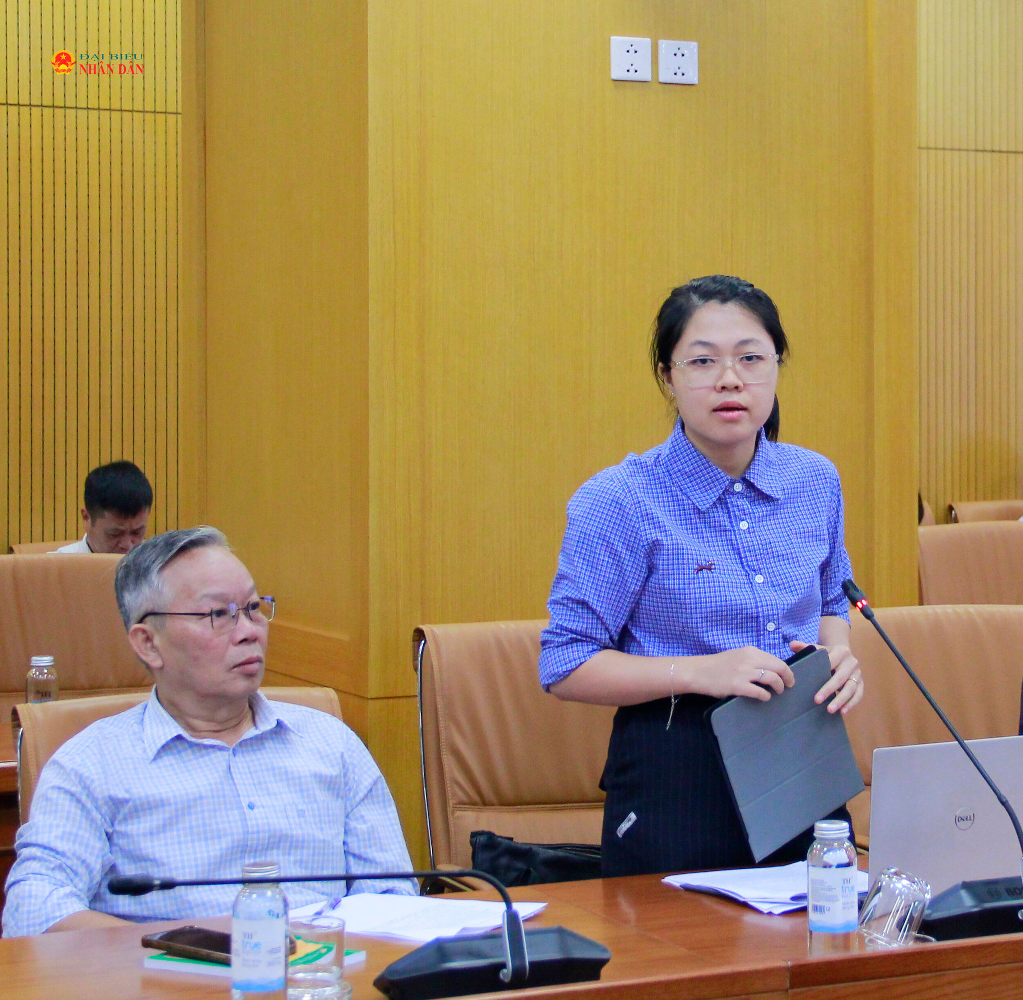 Phòng Quản lý Môi trường Cục Khoa học quân sự (Bộ Quốc phòng) Thiếu tá, Trần Thị Phượng phát biểu
