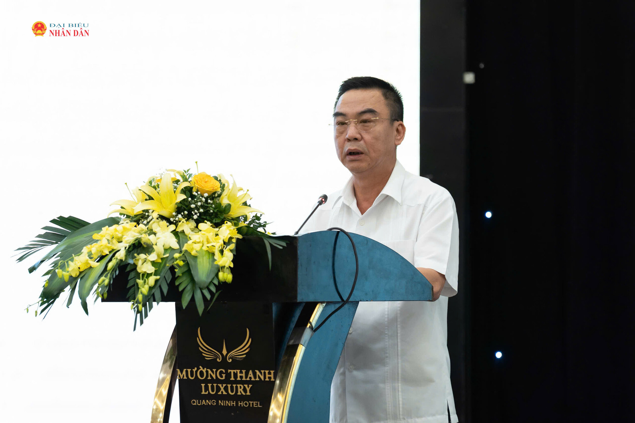Trưởng Ban Tiếp công dân Trung ương Nguyễn Hồng Điệp trình bày tham luận