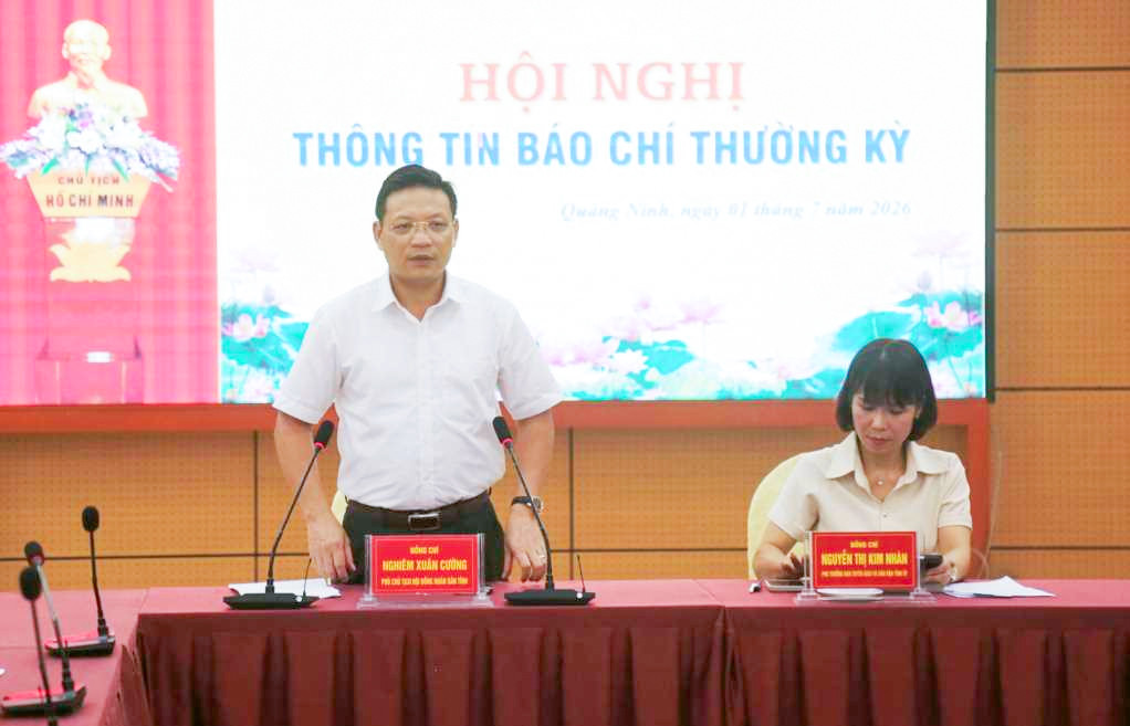 Đại diện Thường trực HĐND Thành phố Quảng Ninh thông tin nhiều nội dung quan trọng về hoạt động của HĐND thành phố tại Hội nghị giao ban báo chí thường kỳ