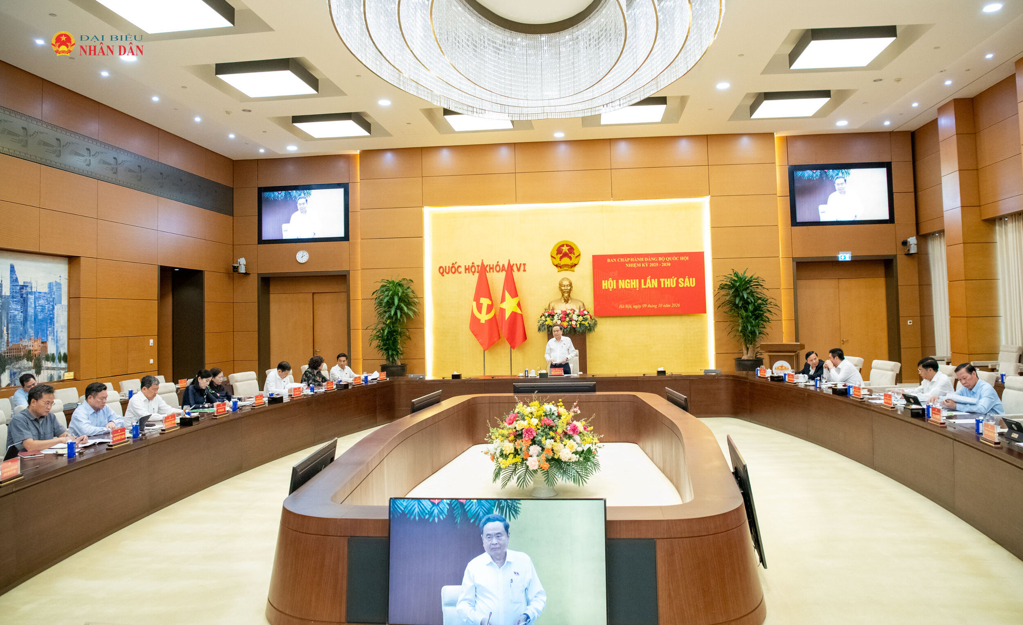Chủ tịch Quốc hội Trần Thanh Mẫn phát biểu tại hội nghị.11