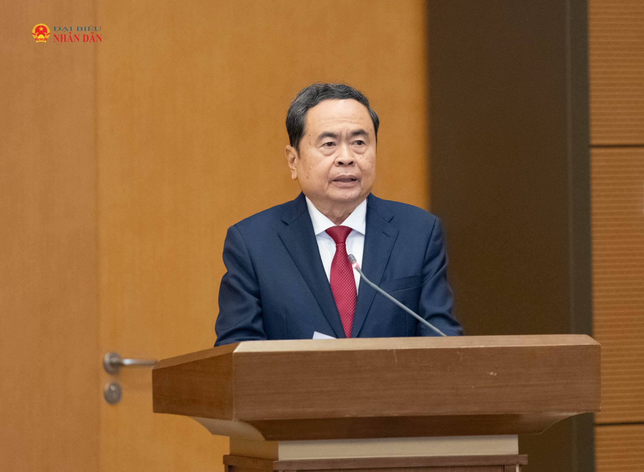 Chủ tịch Quốc hội Trần Thanh Mẫn phát biểu tại hội nghị