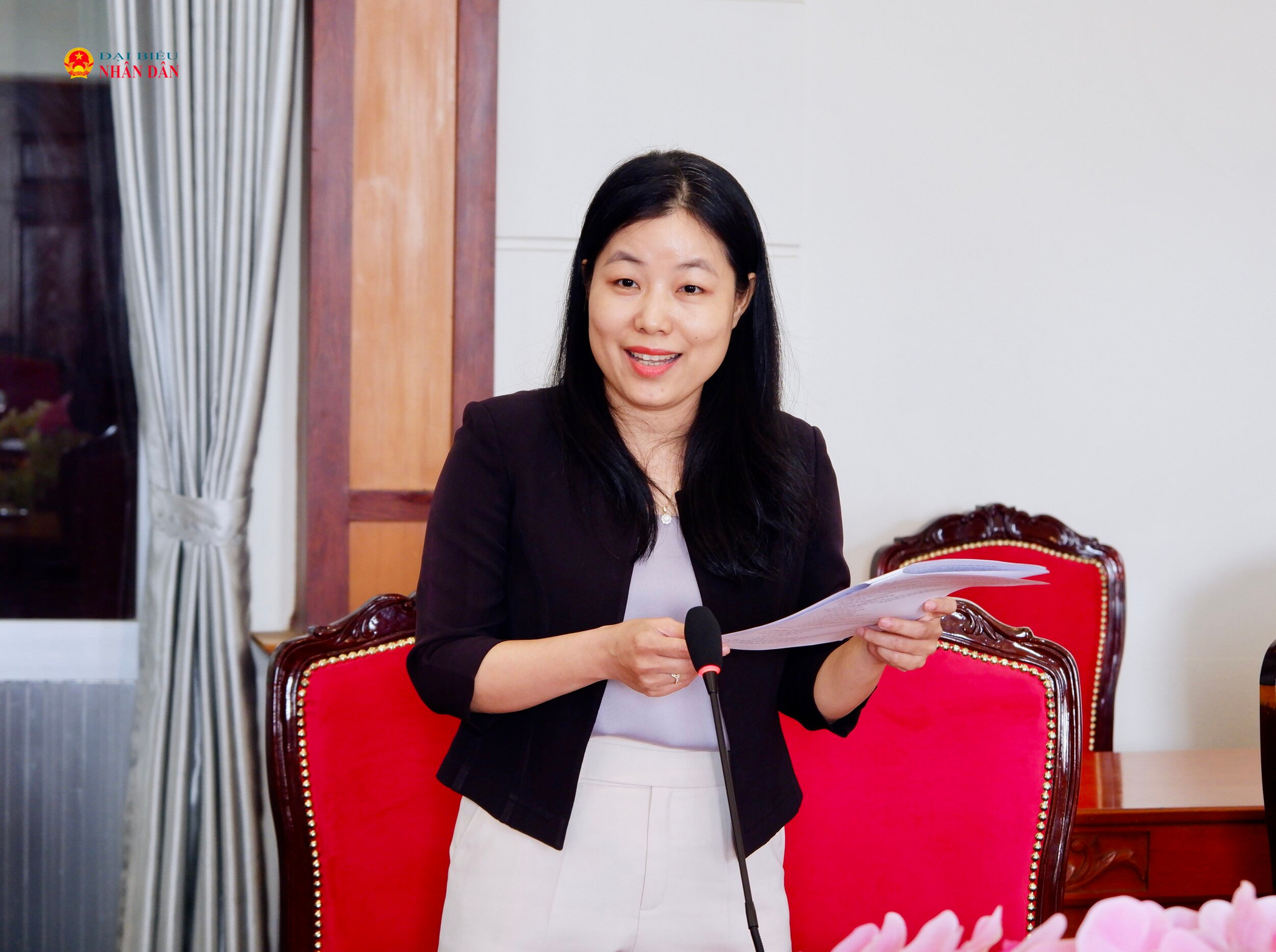 Đại diện Thanh tra TP. Hồ Chí Minh Hoàng Thị Thúy Phương phát biểu
