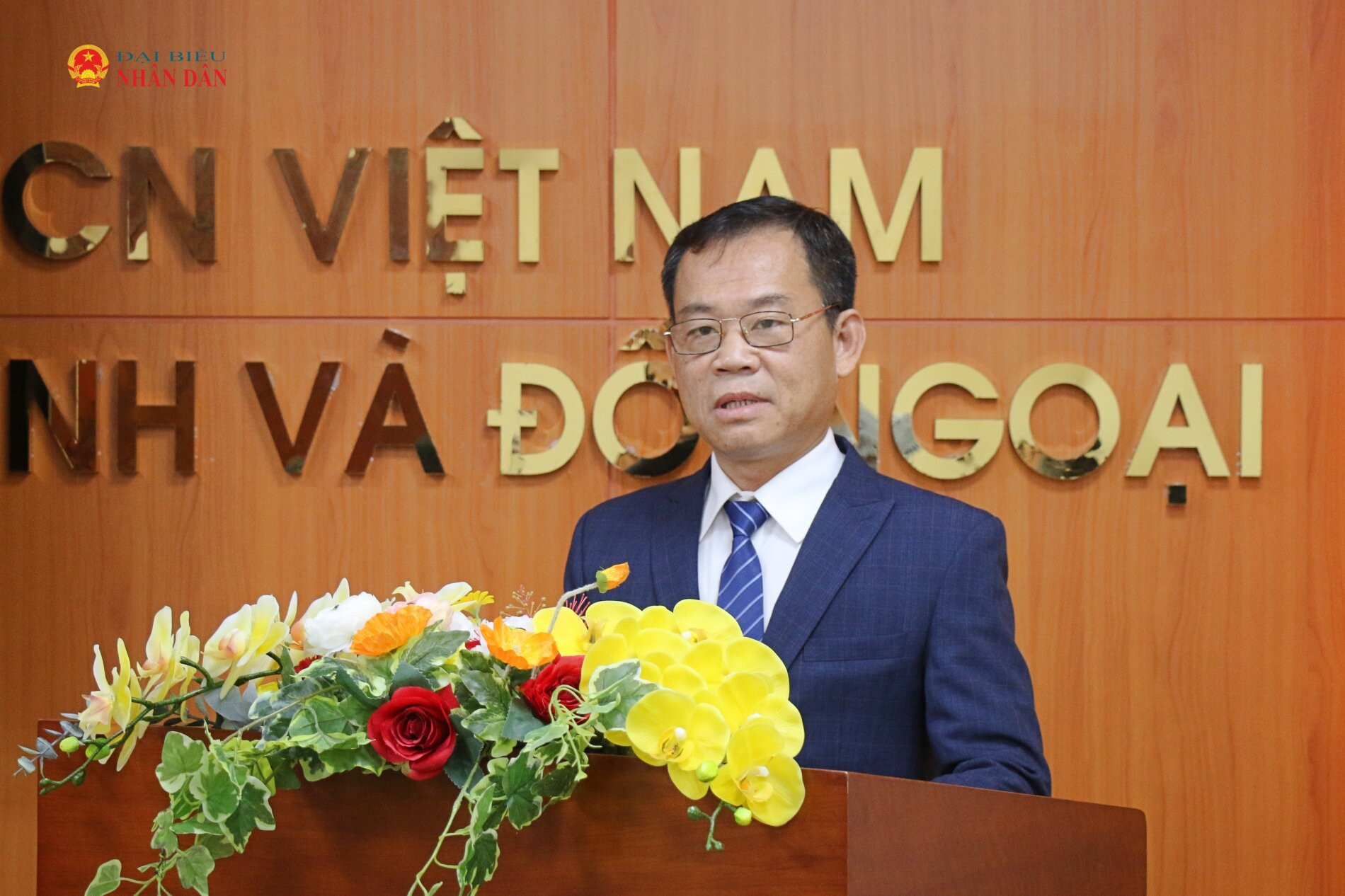 Đại tá Đỗ Văn Hiền phát biểu nhận nhiệm vụ