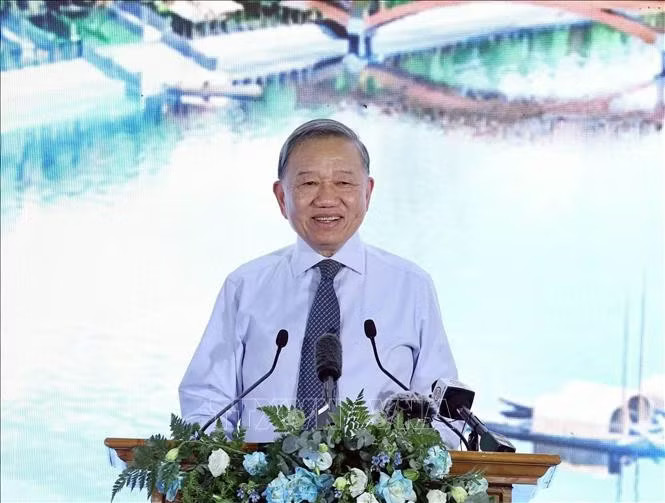 Tổng Bí thư, Chủ tịch nước Tô Lâm phát biểu chỉ đạo tại Lễ khởi công