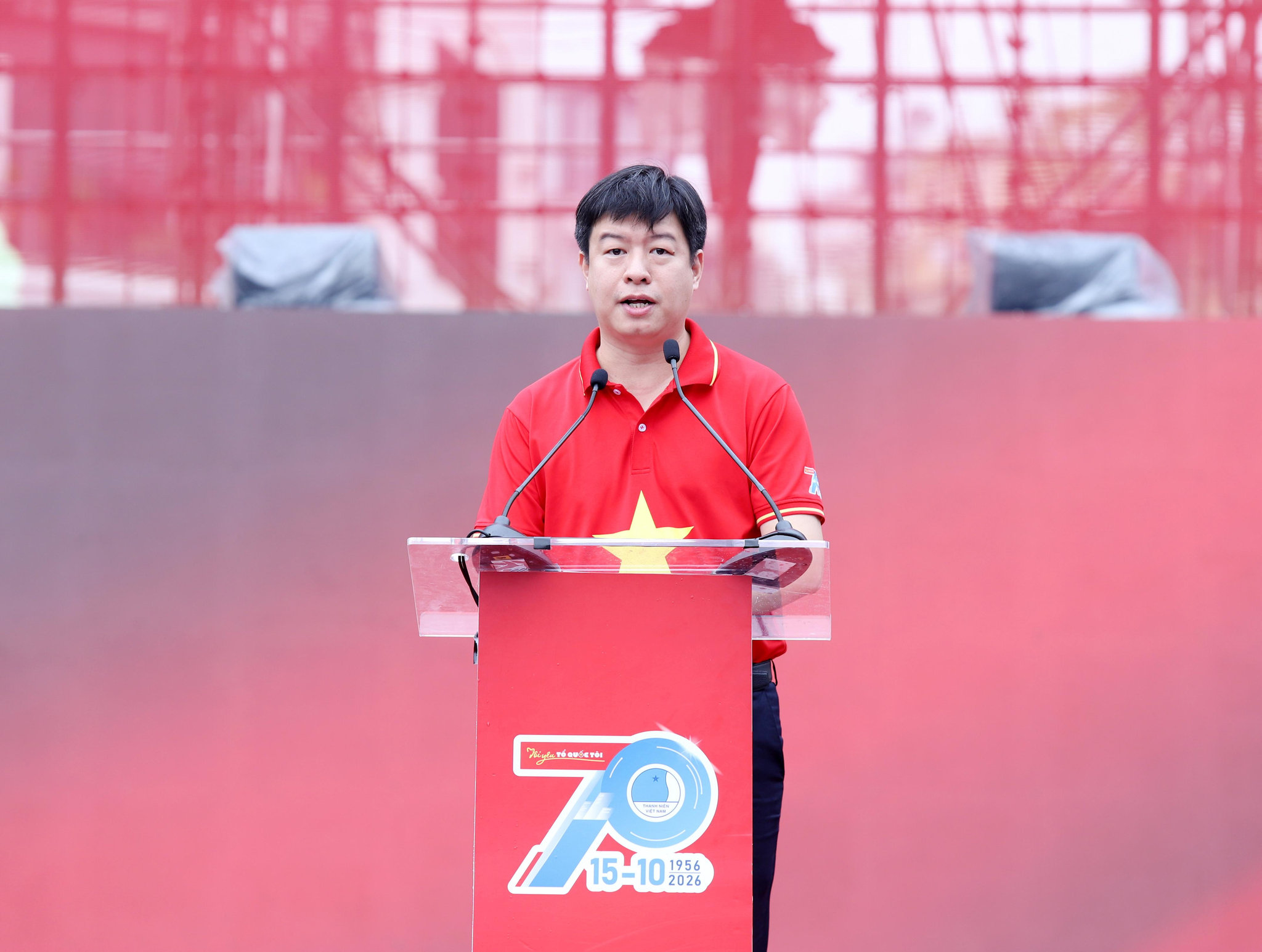 Anh Lê Hải Long, Phó Chủ tịch Thường trực Trung ương Hội LHTN Việt Nam phát biểu