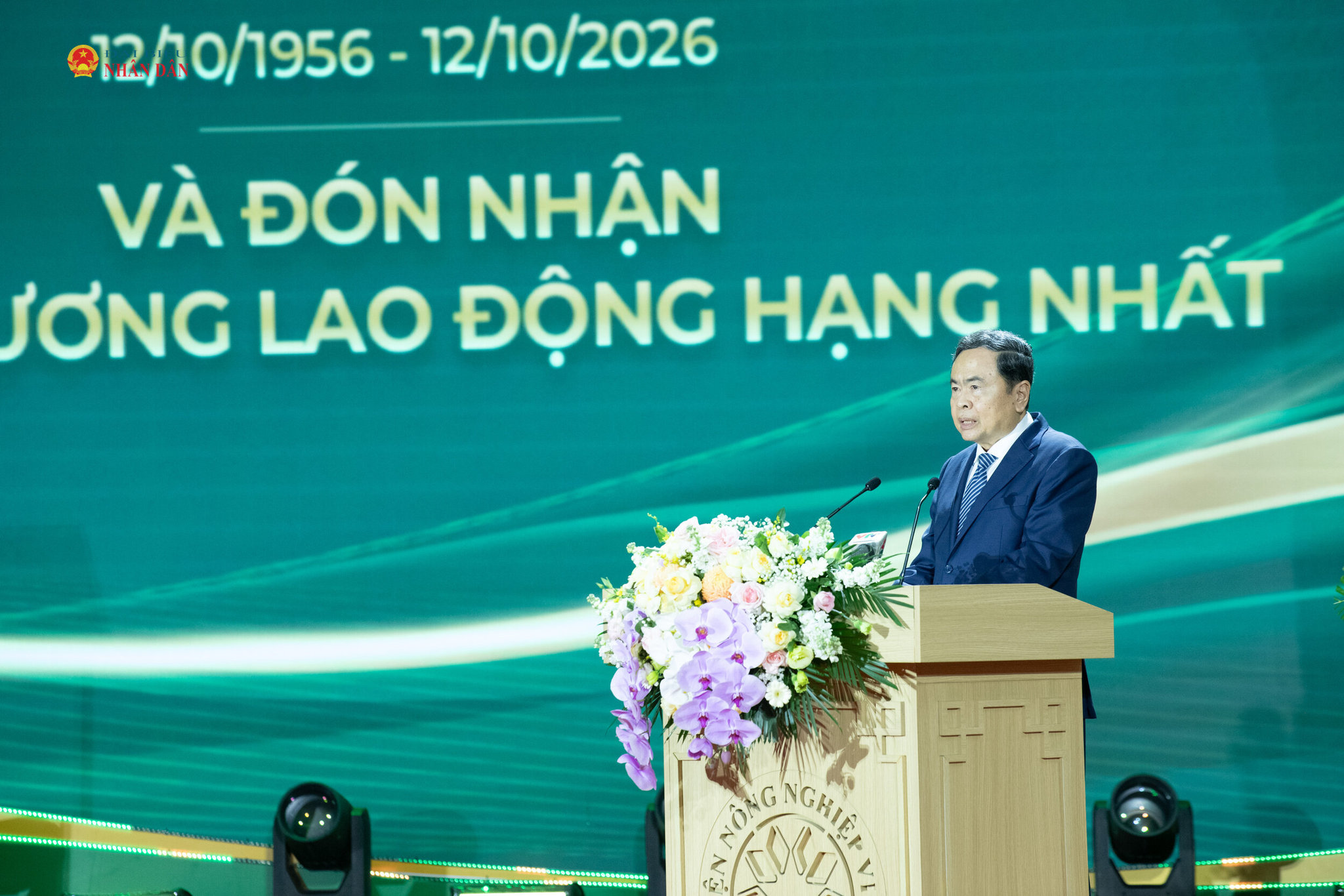 Chủ tịch Quốc hội Trần Thanh Mẫn phát biểu tại lễ kỷ niệm
