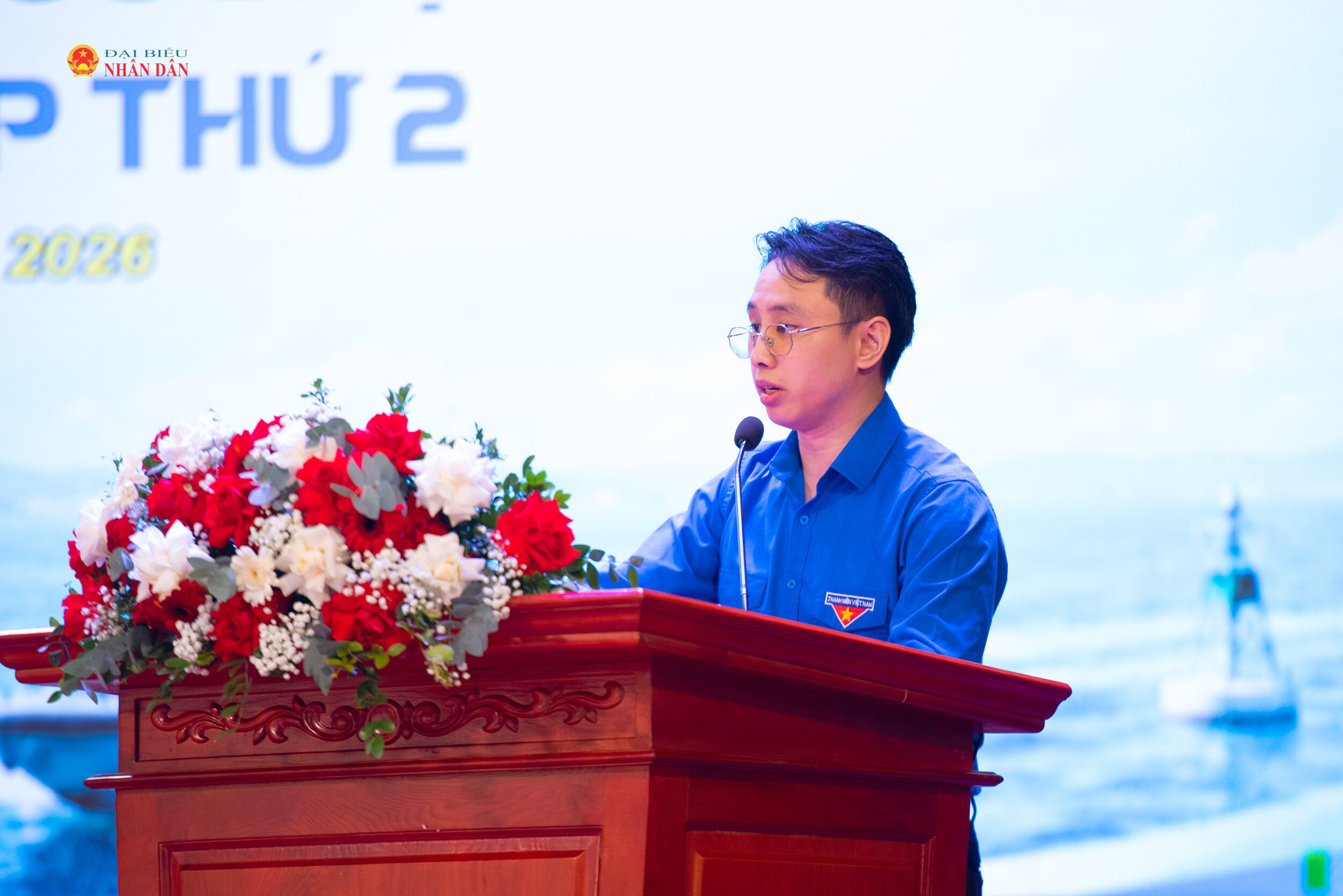 Đoàn viên Đoàn Thanh niên Bộ Xây dựng phát biểu