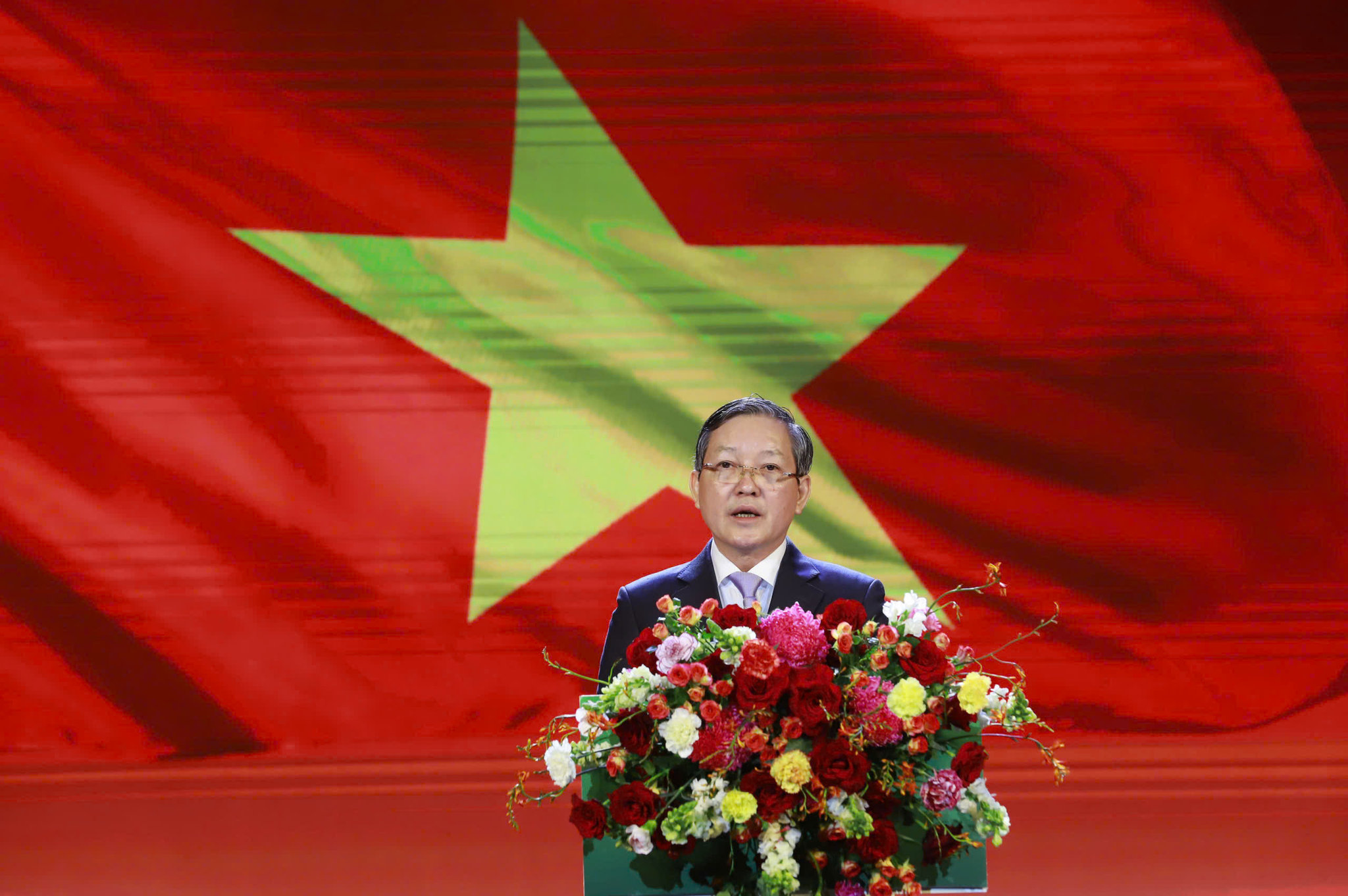 Chủ tịch Ban Chấp hành Trung ương Hội Nông dân Việt Nam Lương Quốc Đoàn phát biểu khai mạc