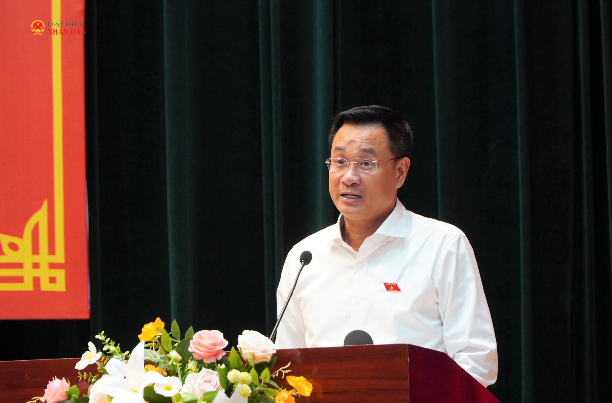 Bí thư Thành ủy Đà Nẵng Lê Ngọc Quang phát biểu tại hội nghị