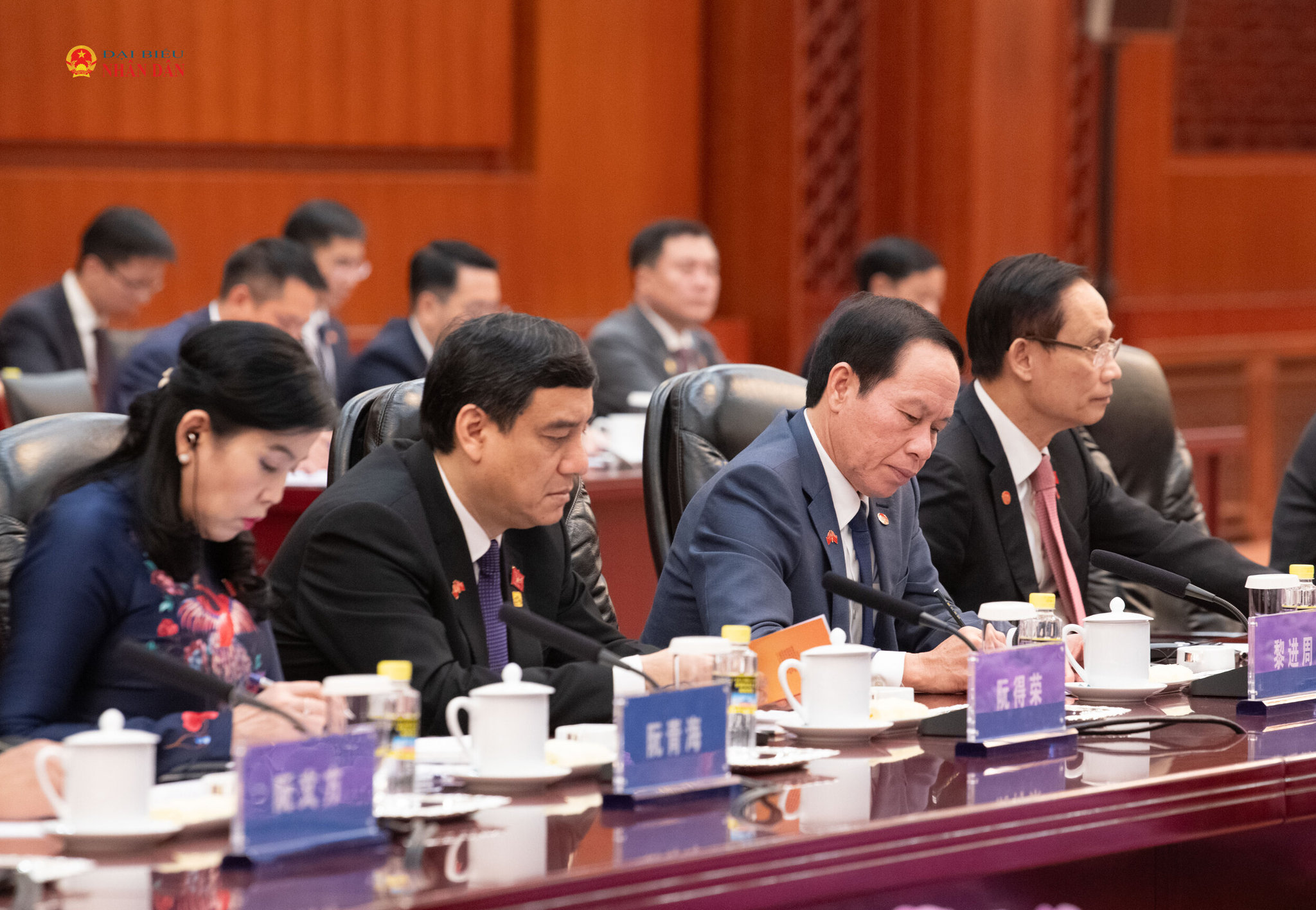Các đại biểu tham dự hội đàm.7