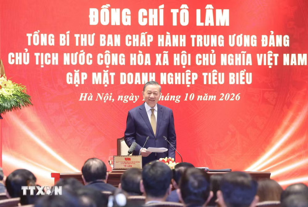 Tổng Bí thư, Chủ tịch nước Tô Lâm phát biểu tại cuộc gặp mặt