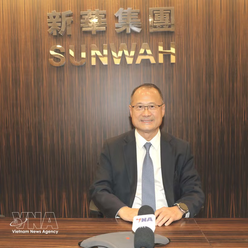Dr Jonathan Choi, Chairman of Hong Kong’s Sunwah Group, Chairman of the Chinese General Chamber of Commerce in Hong Kong and Chairman of Vietnam’s VinaCapital Group (Photo: VNA)