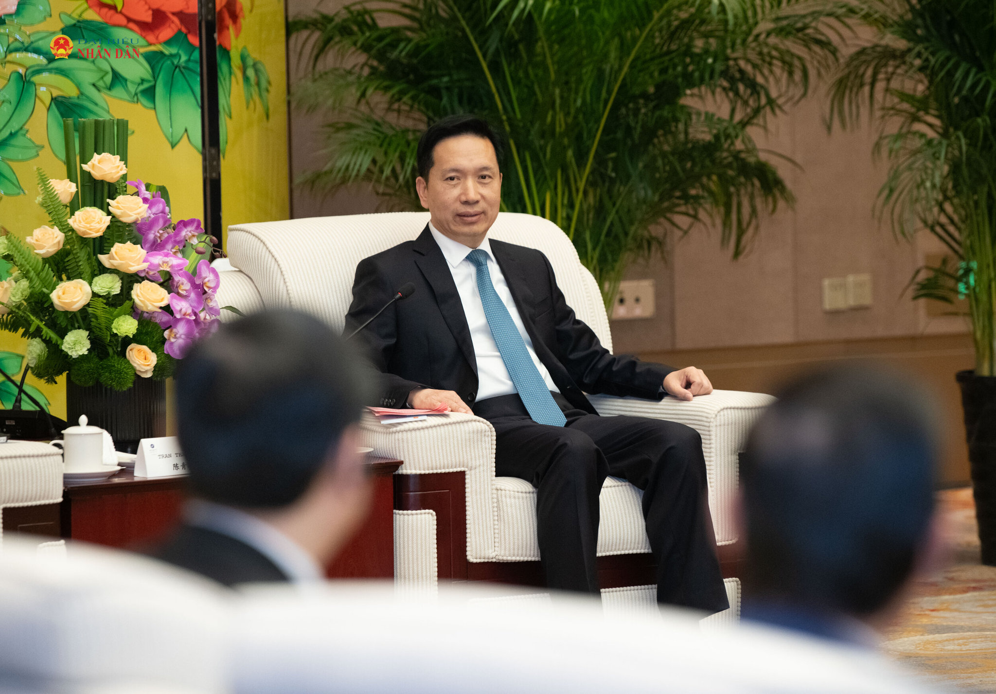Bí thư tỉnh ủy, chủ nhiệm UBTV nhân đại tỉnh Thiểm Tây Triệu Nhất Đức phát biểu1
