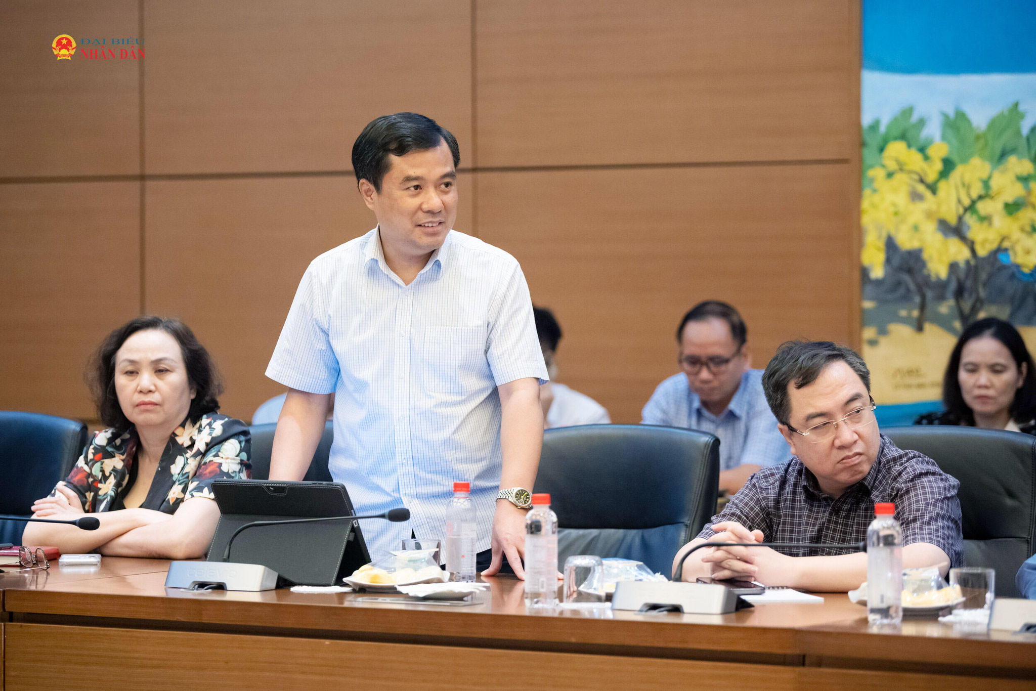 Phó Chủ nhiệm Văn phòng Quốc hội Nguyễn Mạnh Hùng phát biểu