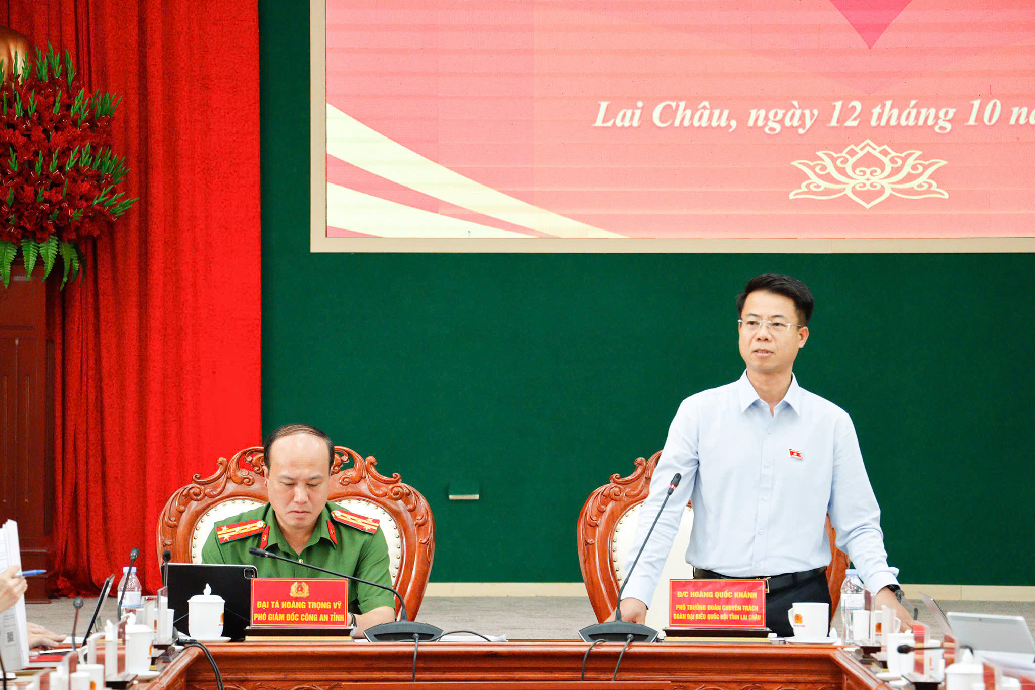 Đồng chí Hoàng Quốc Khánh, Ủy viên Ban chấp hành Đảng bộ tỉnh, Phó Trưởng đoàn đại biểu Quốc hội kết luận Hội nghị