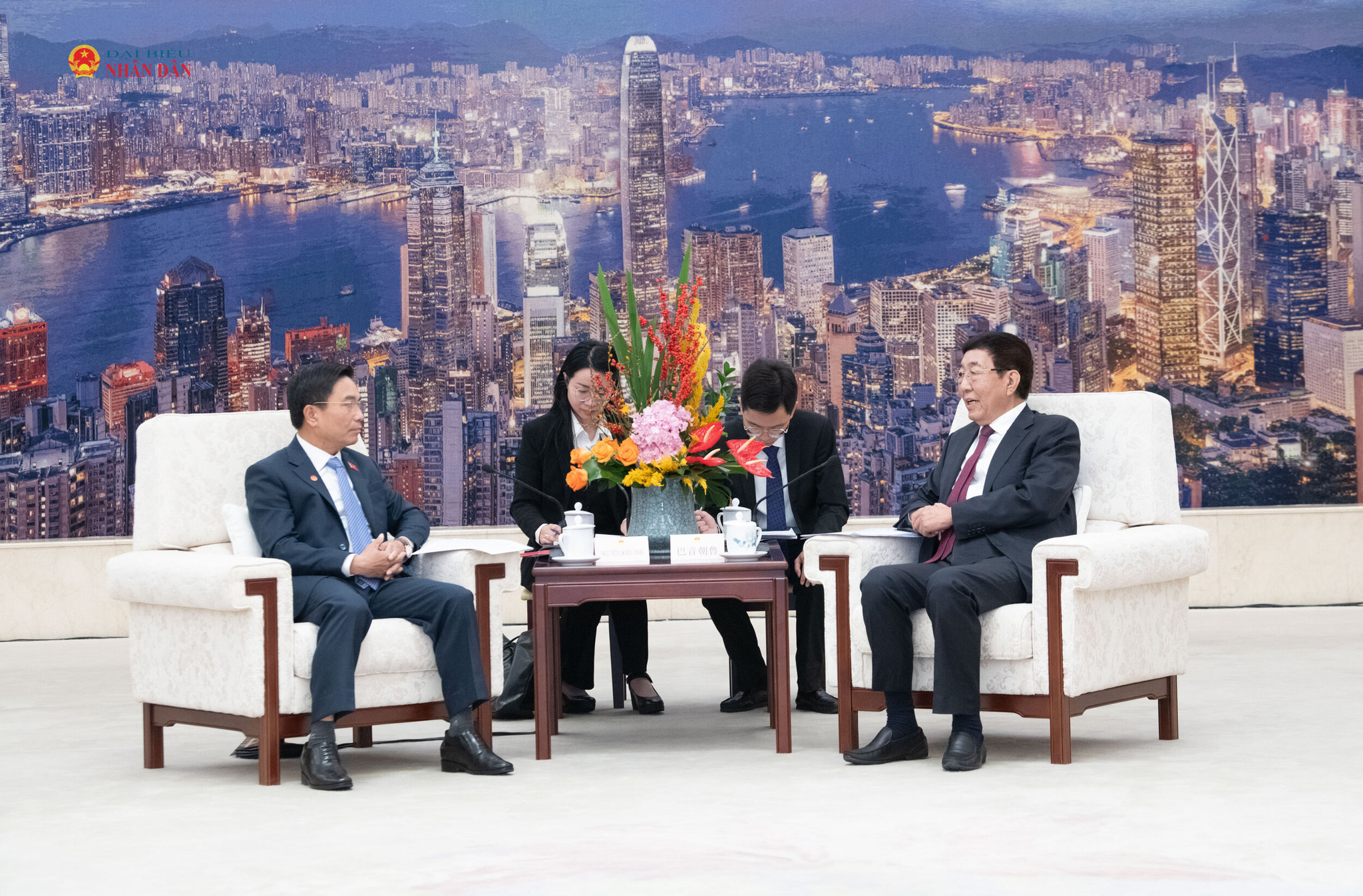 Phó chủ tịch Quốc hội, Chủ tịch Nhóm NSHN VN- TQ Thượng tướng Nguyễn Doãn Anh làm việc với Chủ tịch UB Dân tộc của Nhân đại Toàn quốc, Chủ tịch Nhóm Nghị sỹ hữu nghị TQ-VN Ba Âm Triều Lỗ.3