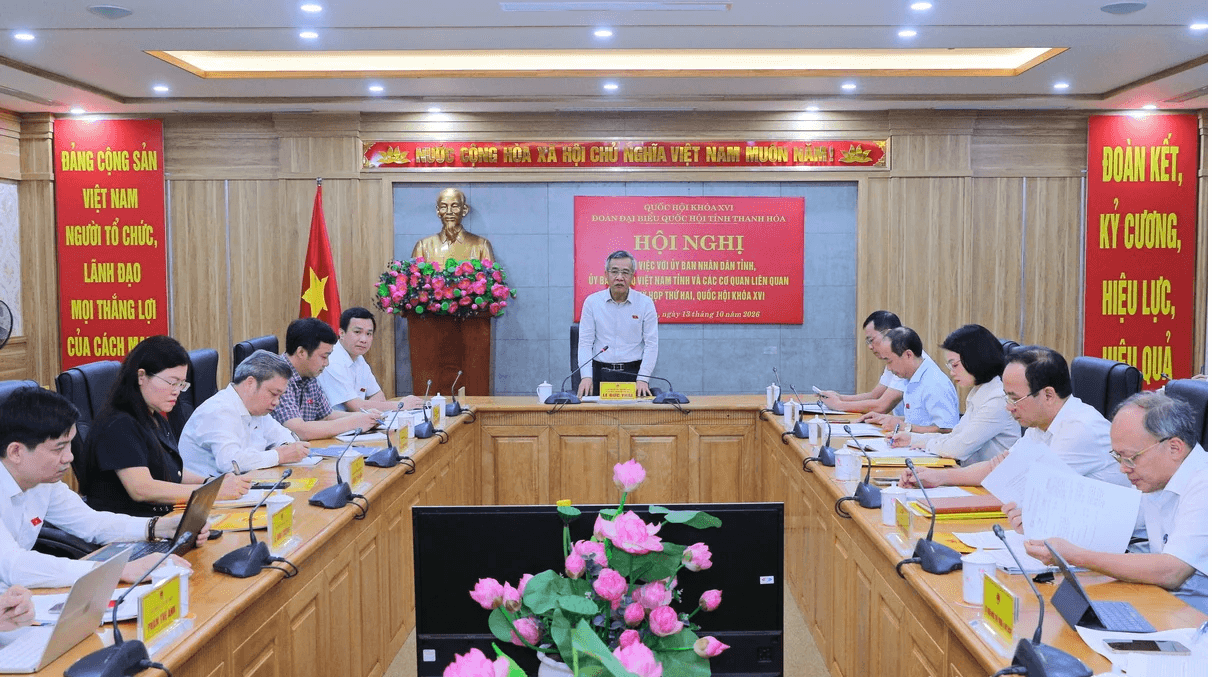 Đoàn ĐBQH tỉnh Thanh Hóa làm việc với UBND tỉnh, Ủy ban MTTQ tỉnh và các cơ quan liên quan