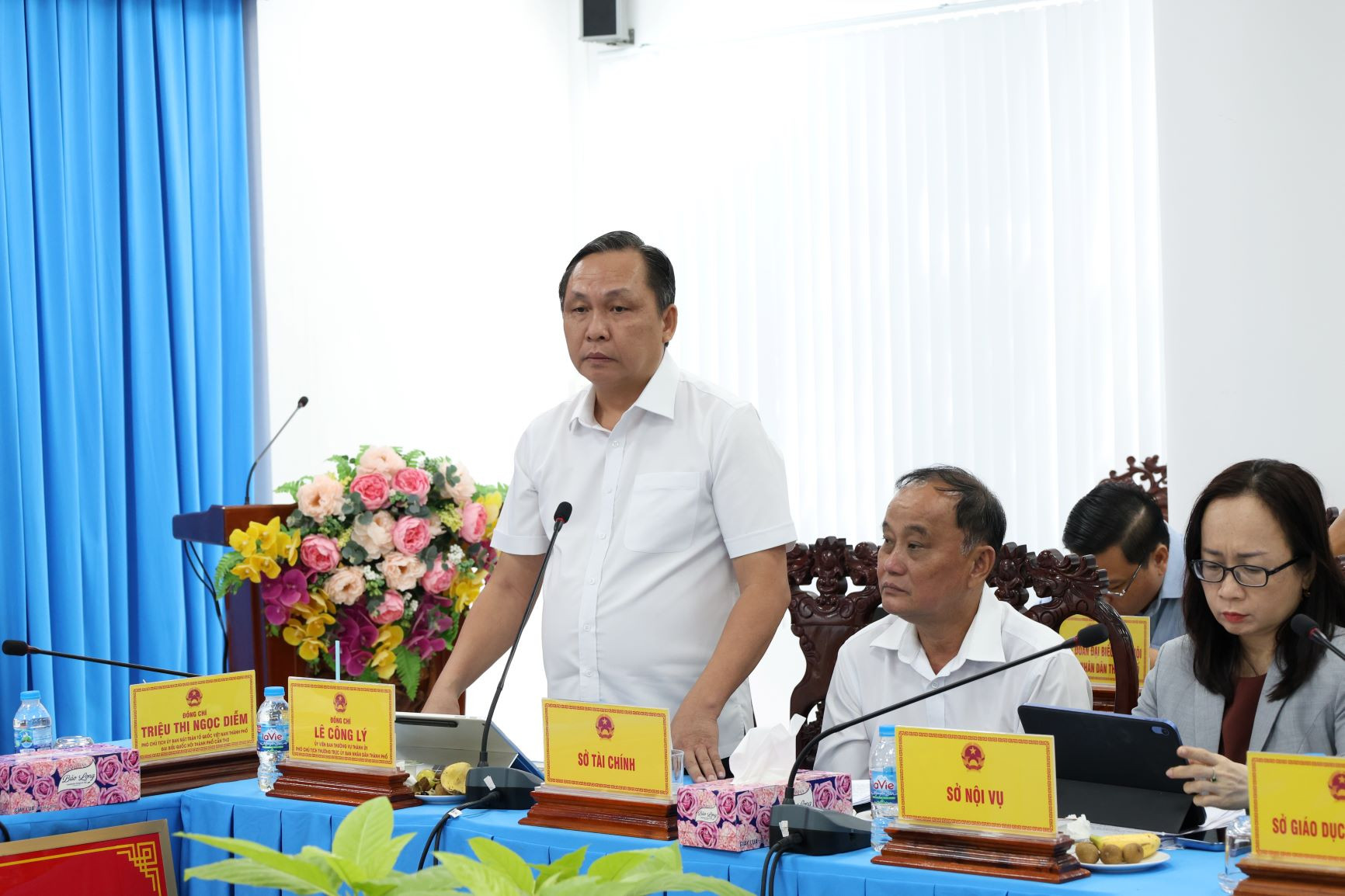 Phó Chủ tịch Thường trực UBND TP. Cần Thơ Lê Công lý phát biểu tại Hội nghị