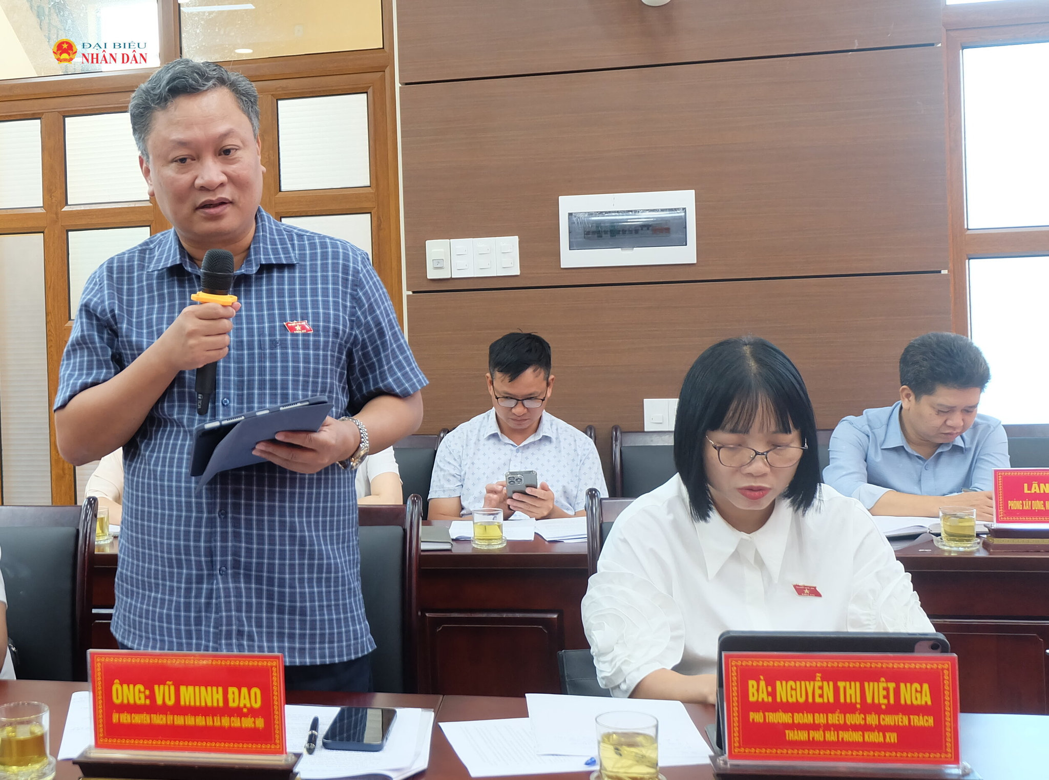 Đại biểu hoạt động chuyên trách tại Ủy ban Văn hóa và Xã hội Vũ Minh Đạo