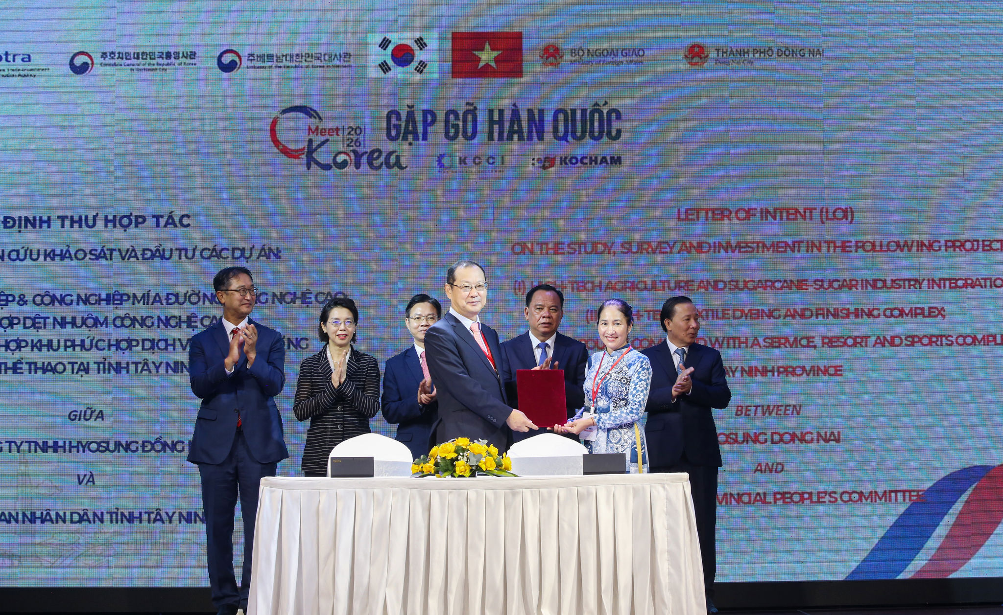 Lãnh đạo Bộ Ngoại giao, TP. Đồng Nai, Đại sứ quán Hàn Quốc tại Việt Nam chứng kiến ký kết các bản ghi nhớ hợp tác giữa các bên
