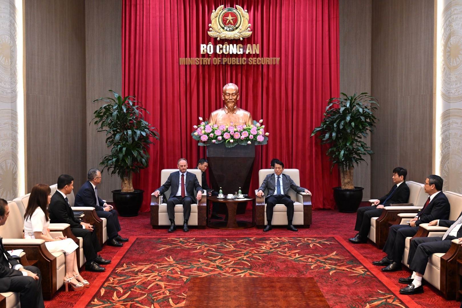 Quang cảnh buổi tiếp.