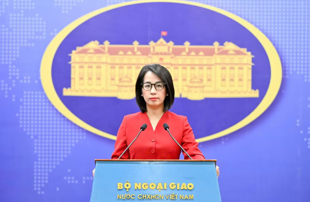 Người phát ngôn Bộ Ngoại giao Phạm Thu Hằng. (