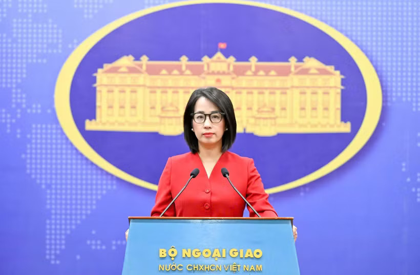 Spokeswoman of the Ministry of Foreign Affairs Pham Thu Hang (Photo: VNA)