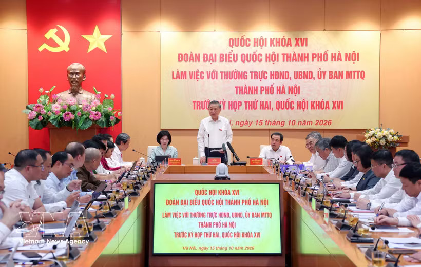An overview of the working session (Photo: VNA)