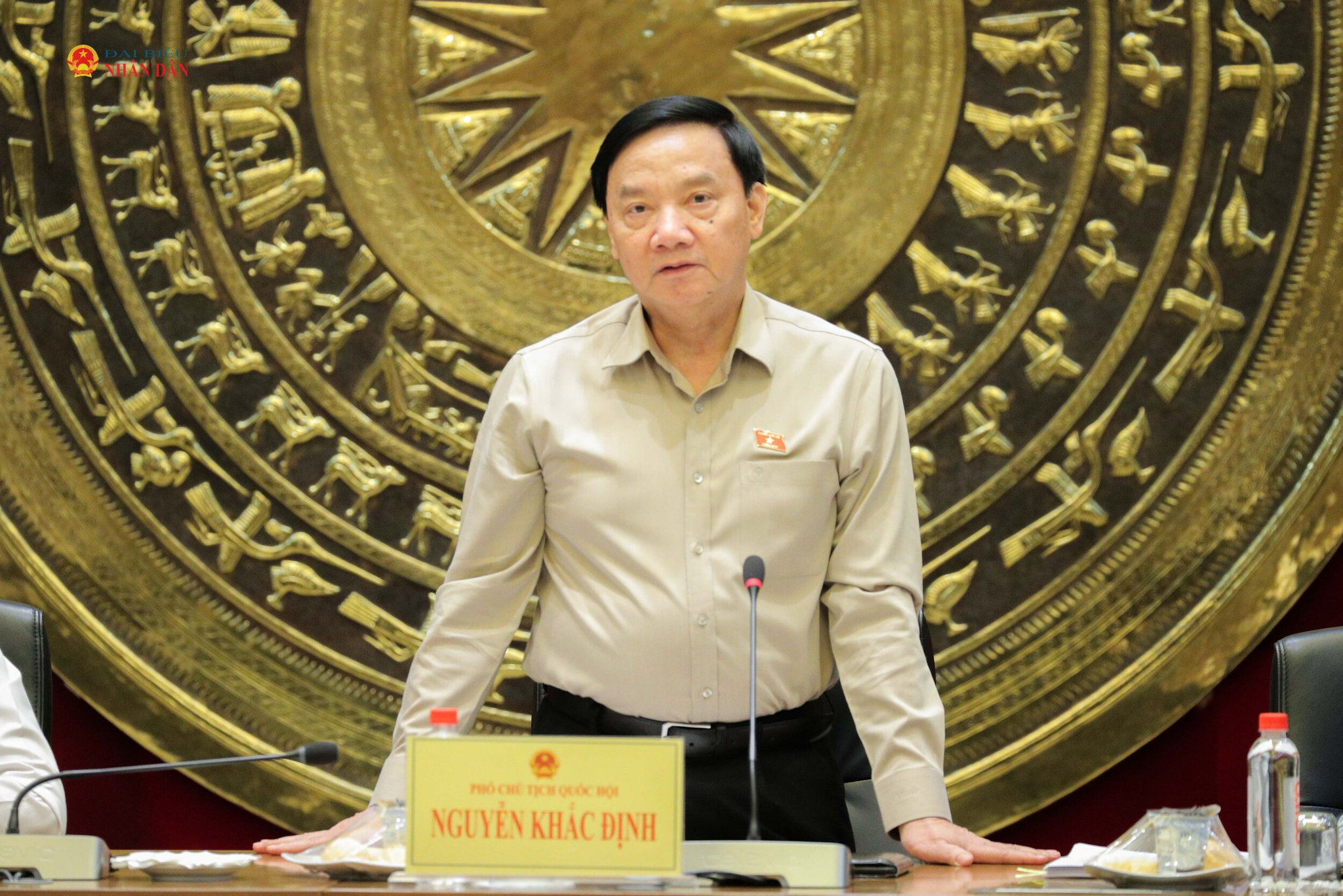 Phó Chủ tịch Quốc hội Nguyễn Khắc Định phát biểu 1