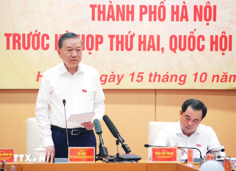 Tổng Bí thư, Chủ tịch nước Tô Lâm phát biểu