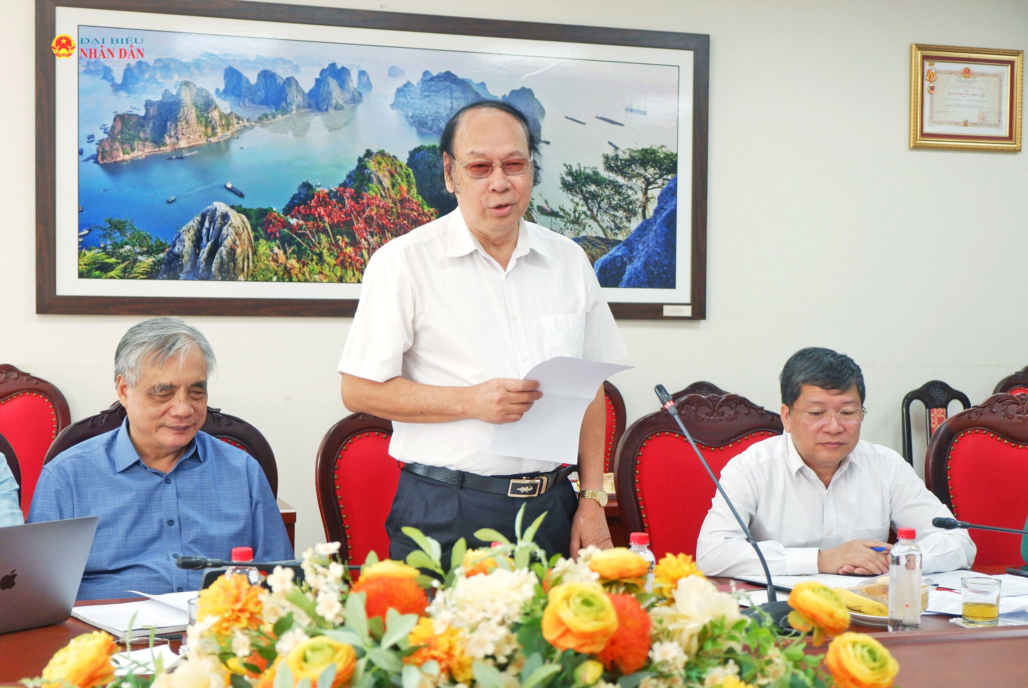GS.TS. NGND Nguyễn Văn Đính, nguyên Trưởng khoa Du lịch - Trường Đại học Kinh tế Quốc dân, phát biểu tại tọa đàm