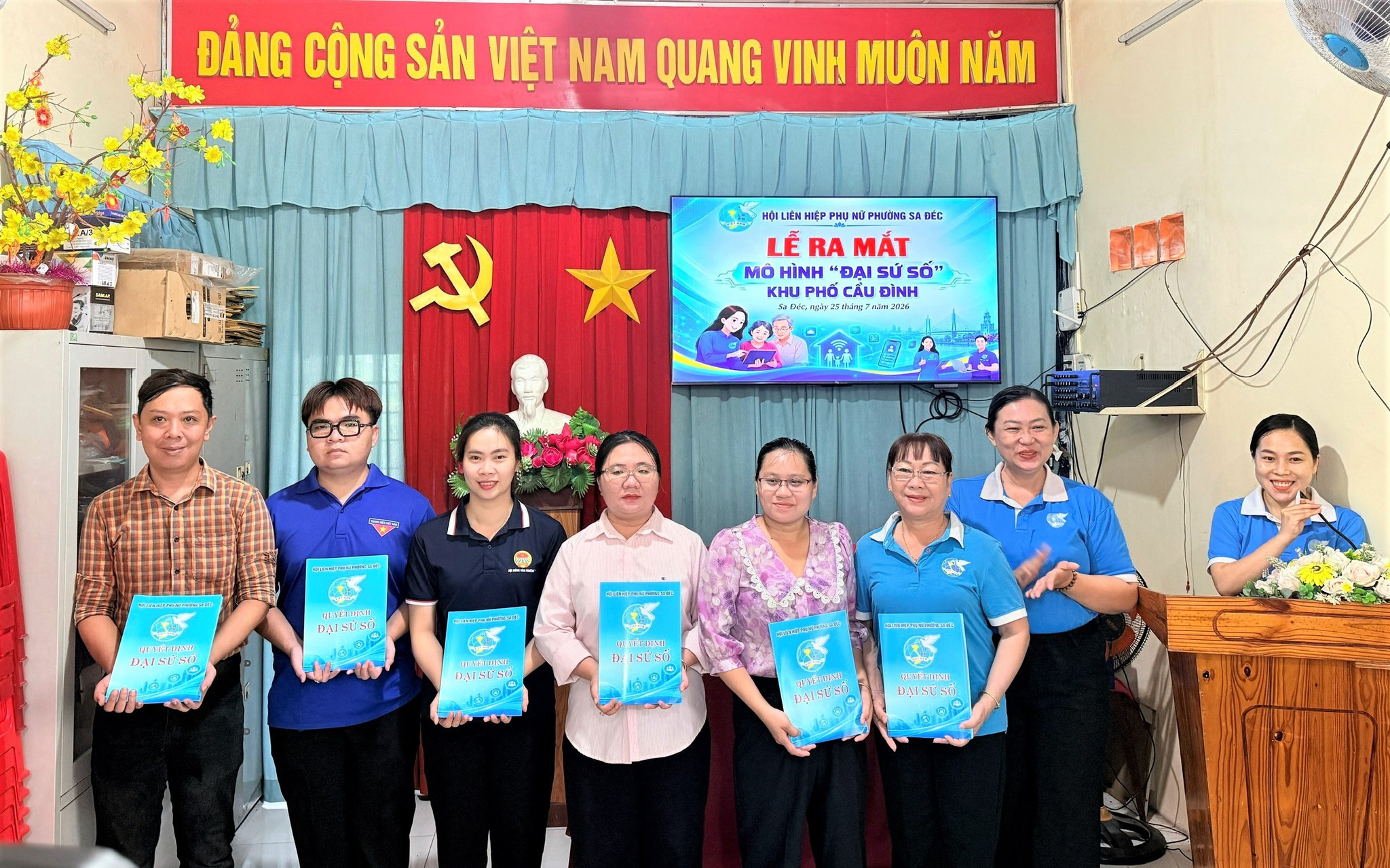 Hội Liên hiệp Phụ nữ phường Sa Đéc ra mắt mô hình ”Đại sứ số”