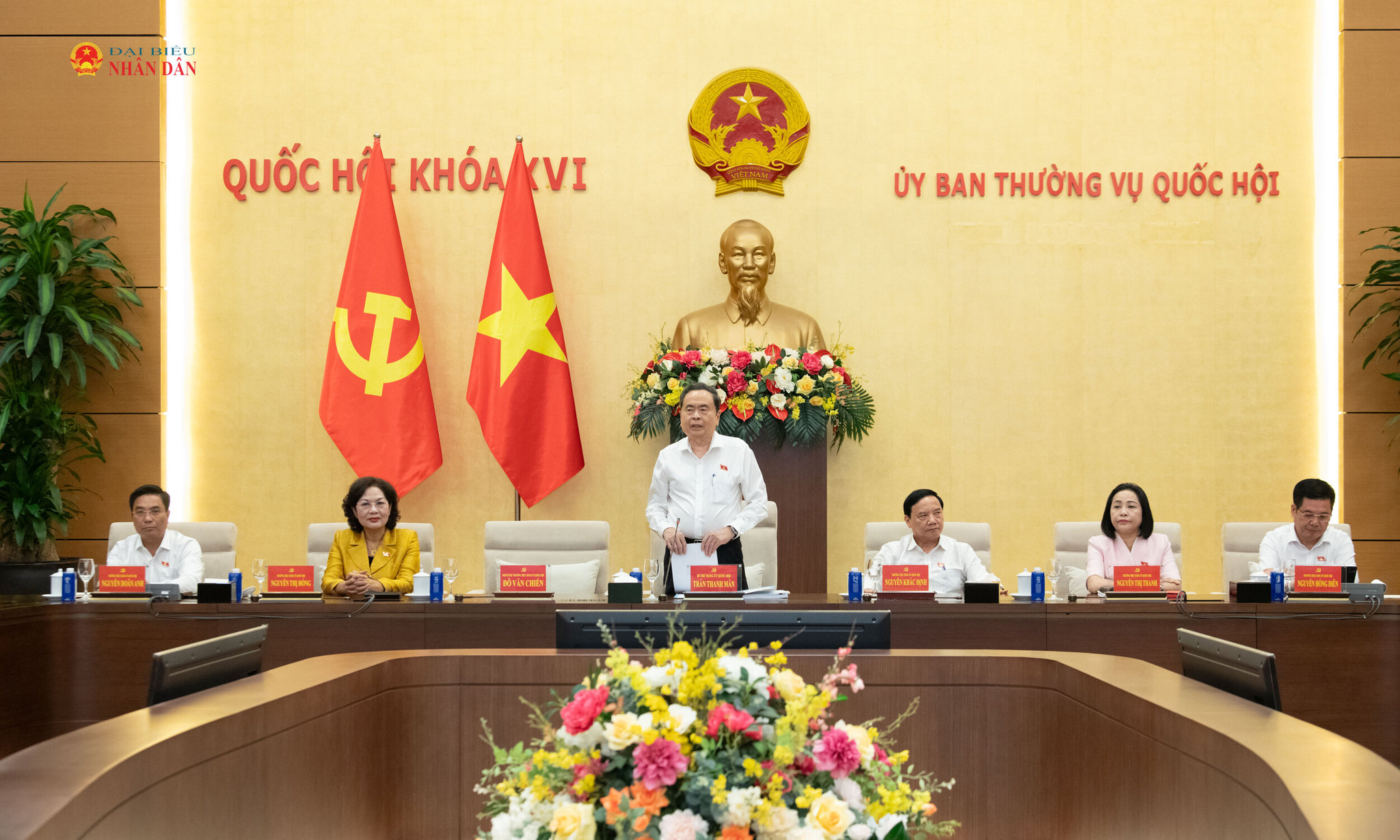 Chủ tịch Quốc hội Trần Thanh Mẫn phát biểu.2