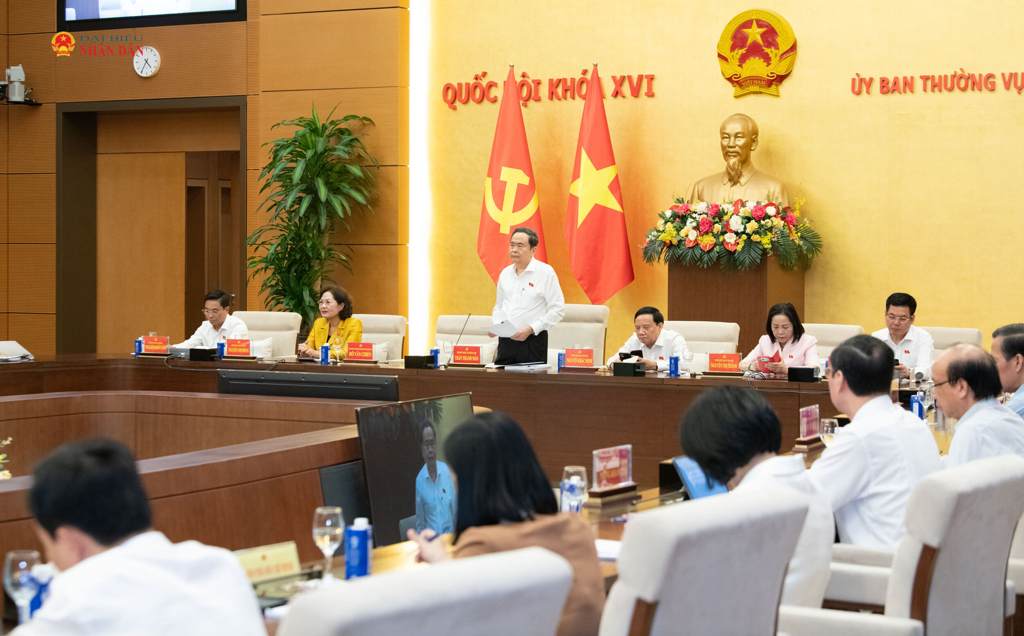 Chủ tịch Quốc hội Trần Thanh Mẫn phát biểu.8