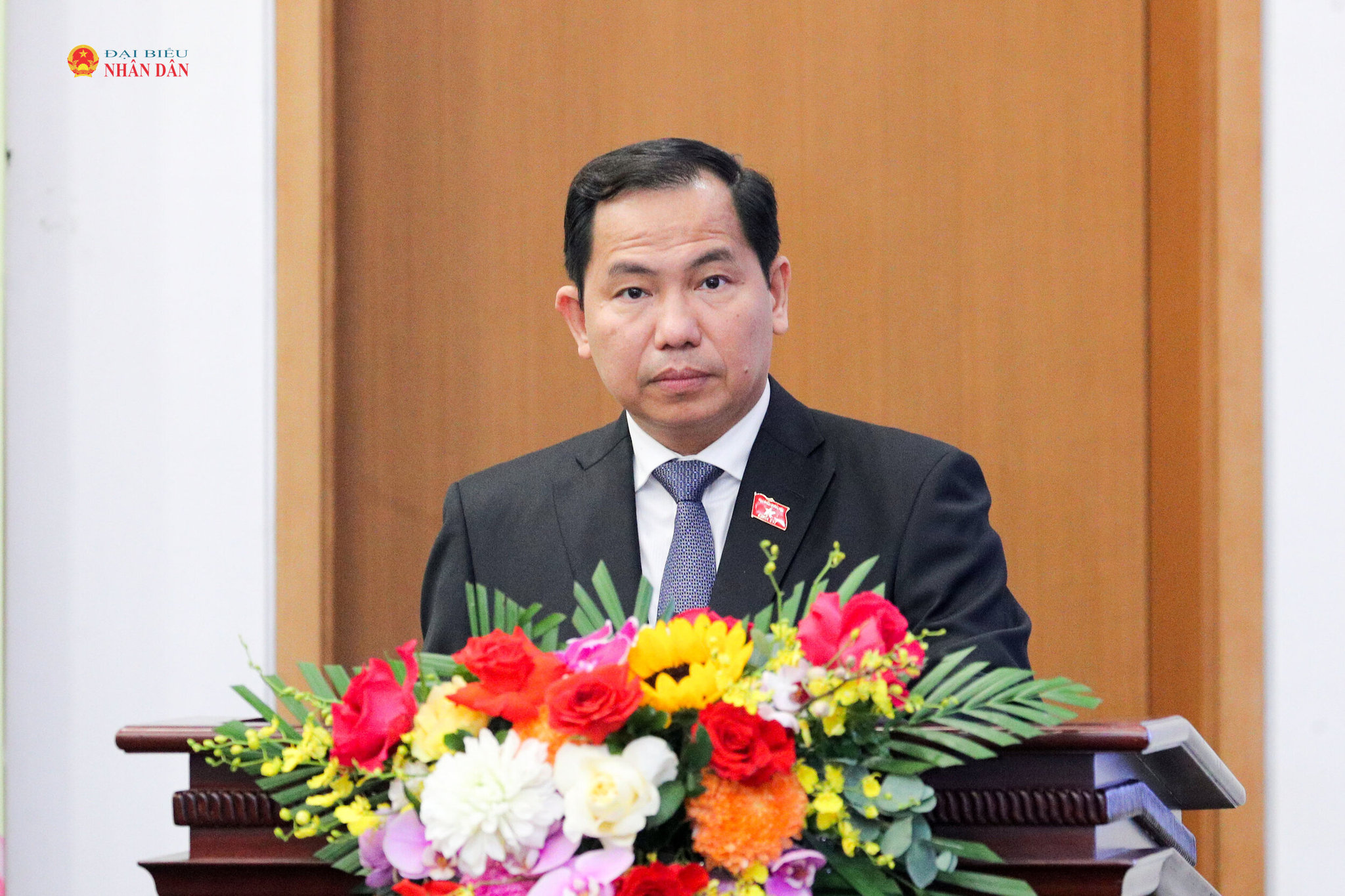 Tổng Thư ký Quốc hội, Chủ nhiệm Văn phòng Quốc hội Lê Quang Mạnh phát biểu tại họp báo
