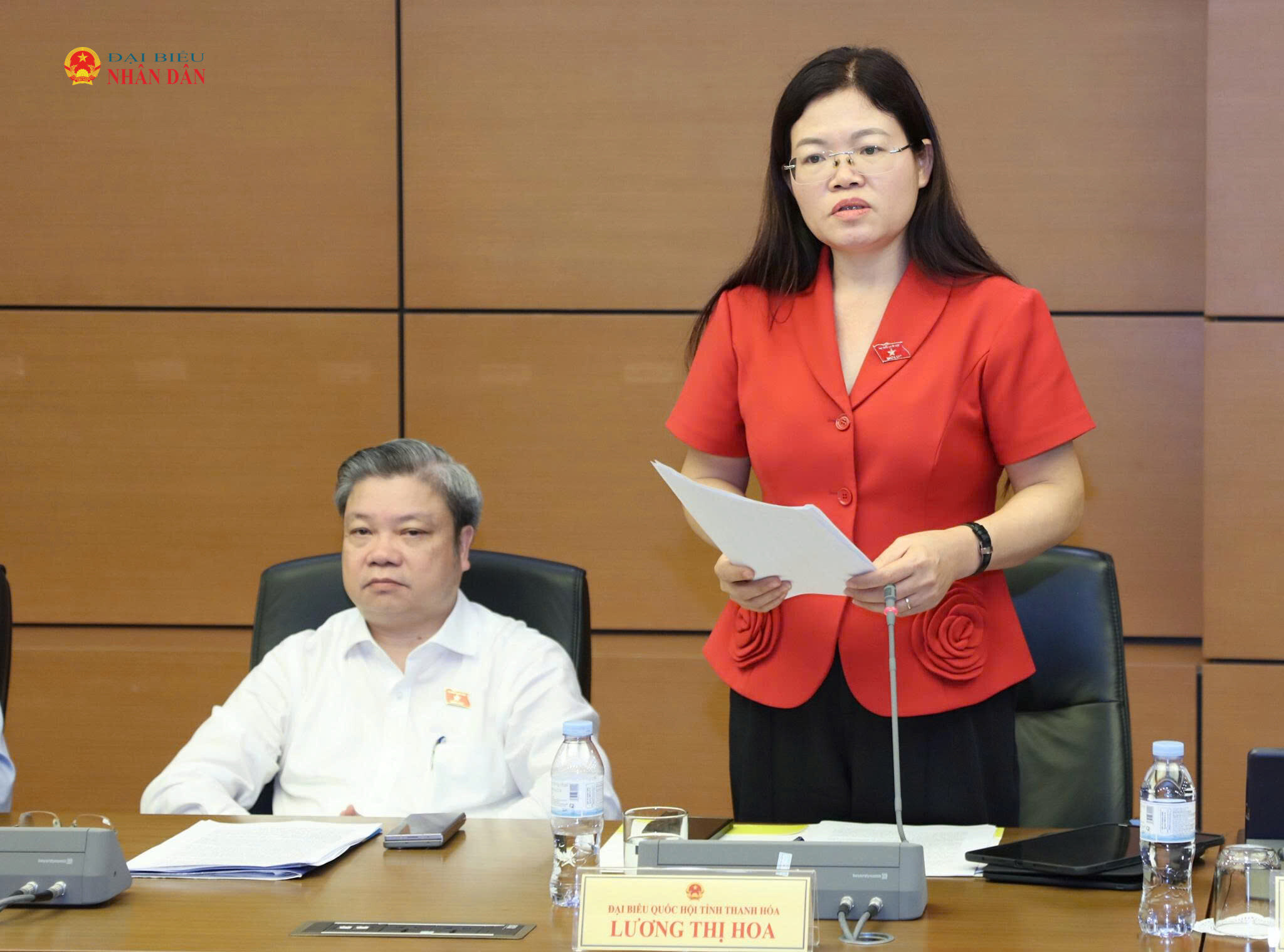 ĐBQH Lương Thị Hoa (Thanh Hóa) phát biểu thảo luận