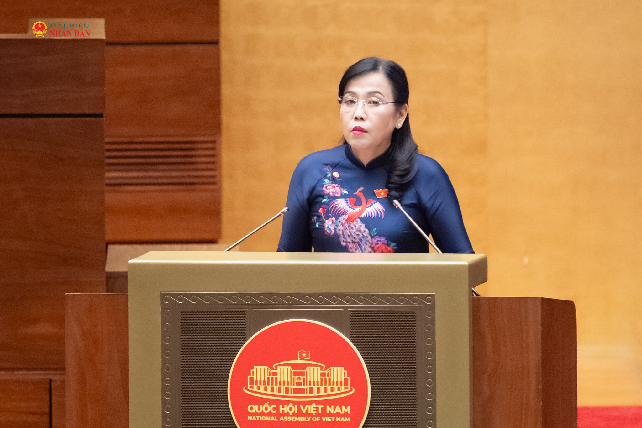 Chủ nhiệm Ủy ban Khoa học, Công nghệ và Môi trường Nguyễn Thanh Hải trình bày báo cáo thẩm tra về 02 dự án: Luật Bưu chính (sửa đổi); Luật sửa đổi, bổ sung một số điều của Luật Đo lường