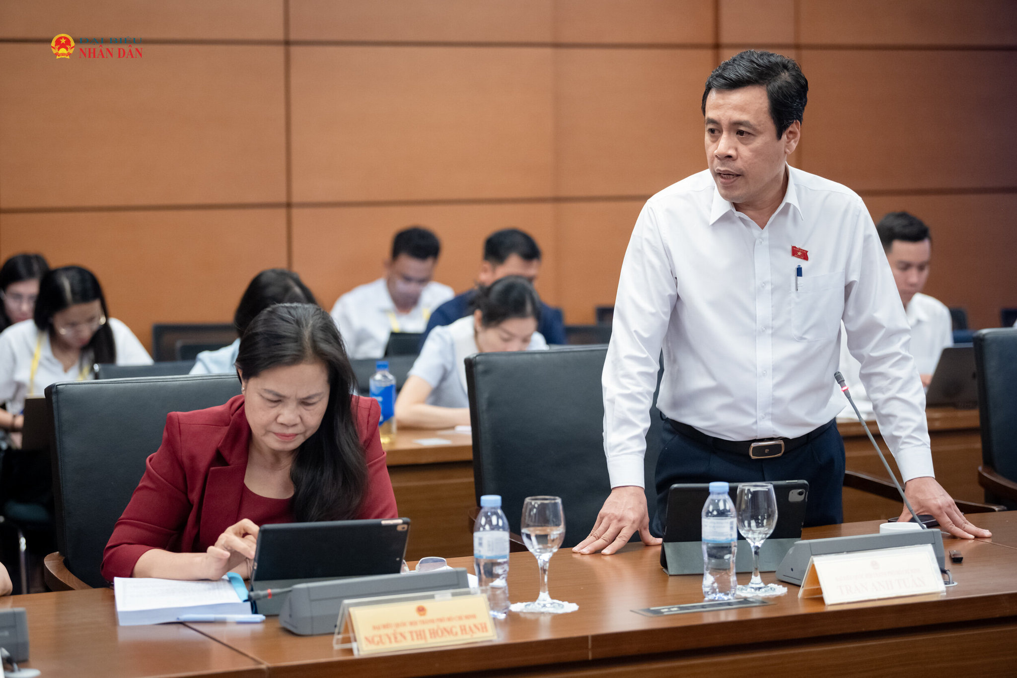 ĐBQH Trần Anh Tuấn phát biểu thảo luận tại tổ. Ảnh: Phạm Thắng