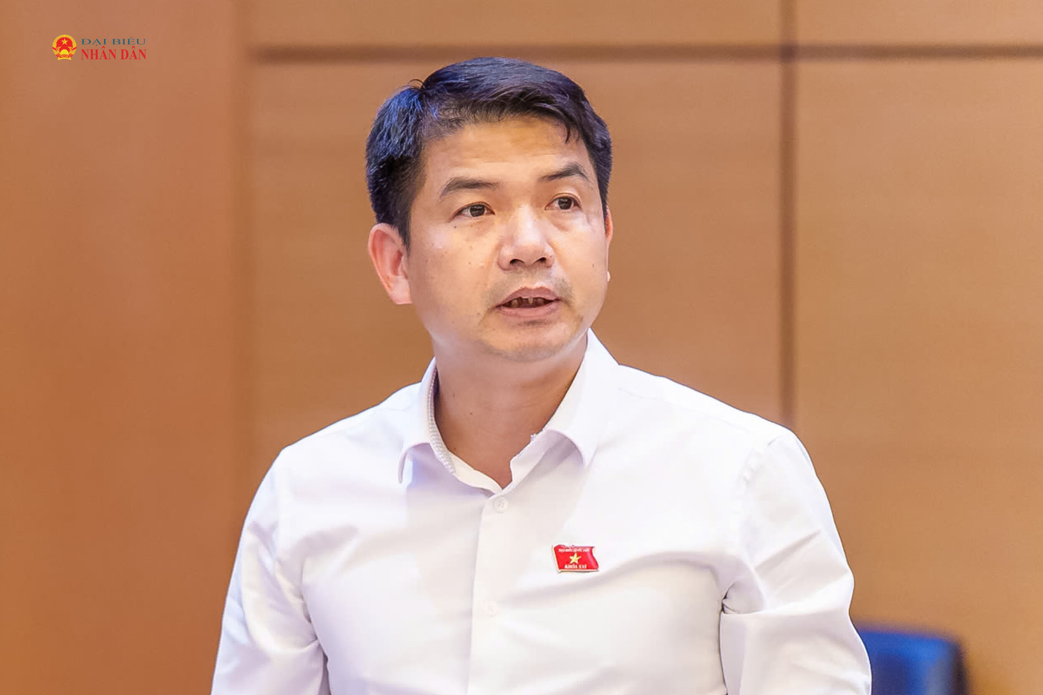 ĐBQH Vũ Văn Cường (TP. Bắc Ninh) phát biểu thảo luận tại tổ. Ảnh: Phạm Thắng