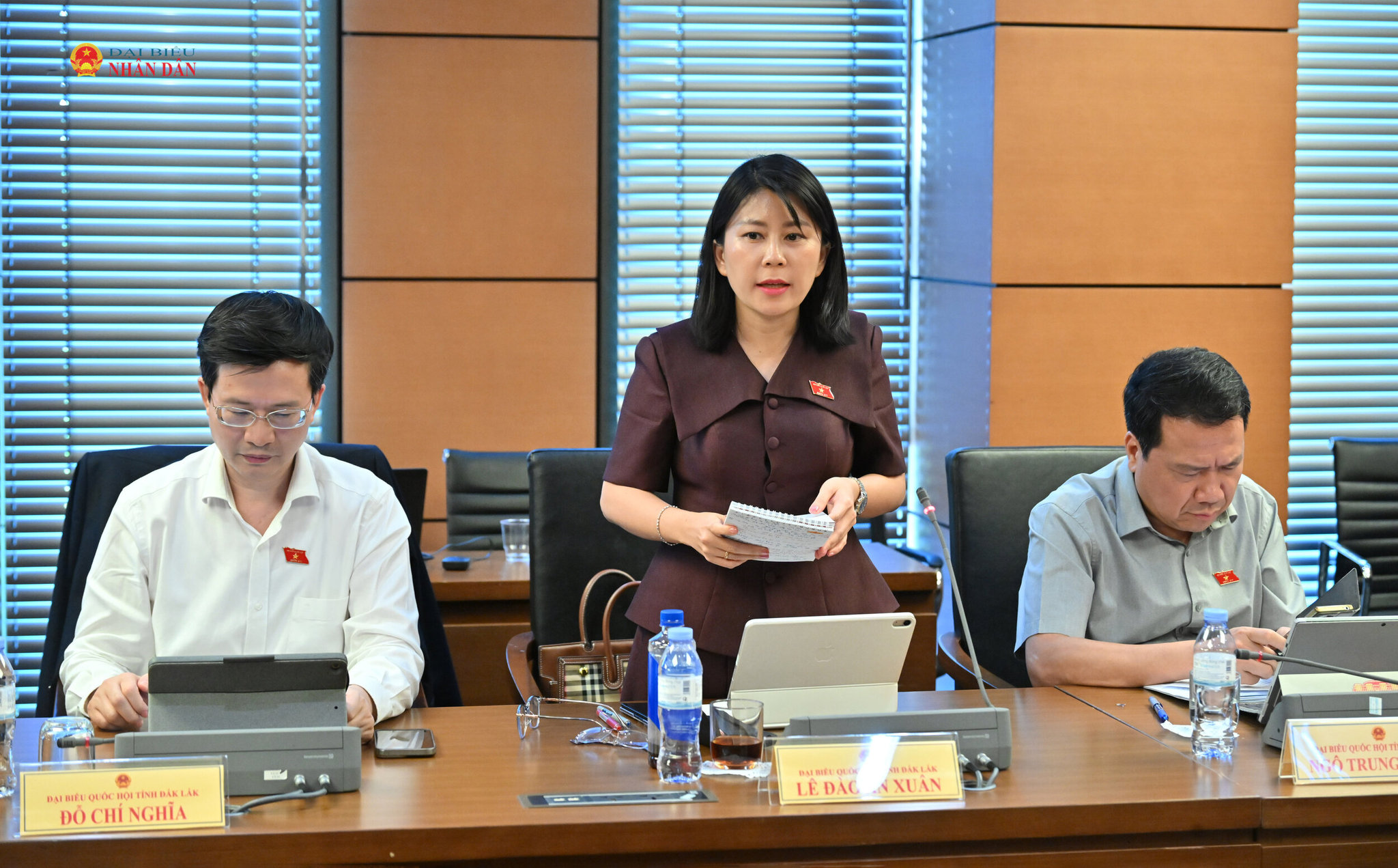 ĐBQH Lê Đào An Xuân phát biểu.
