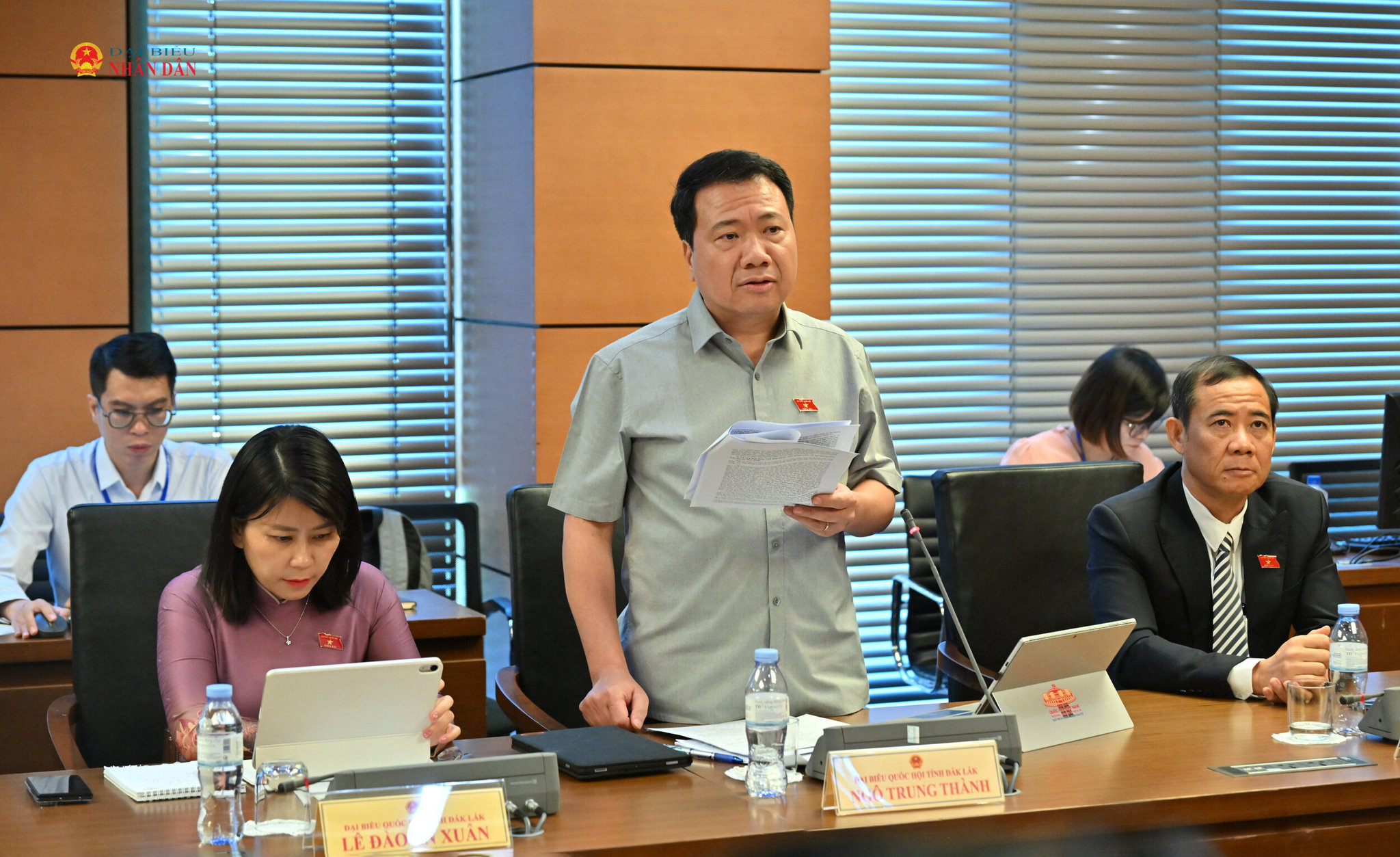 ĐBQH Ngô Trung Thành (Đắk Lắk) phát biểu.