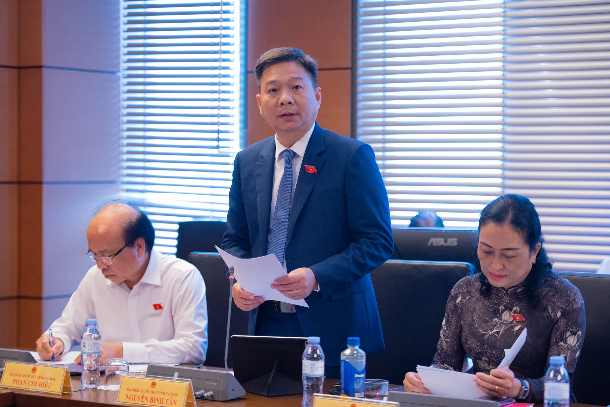ĐBQH Nguyễn Bình Tân (Cà Mau). Ảnh Xuân Quý