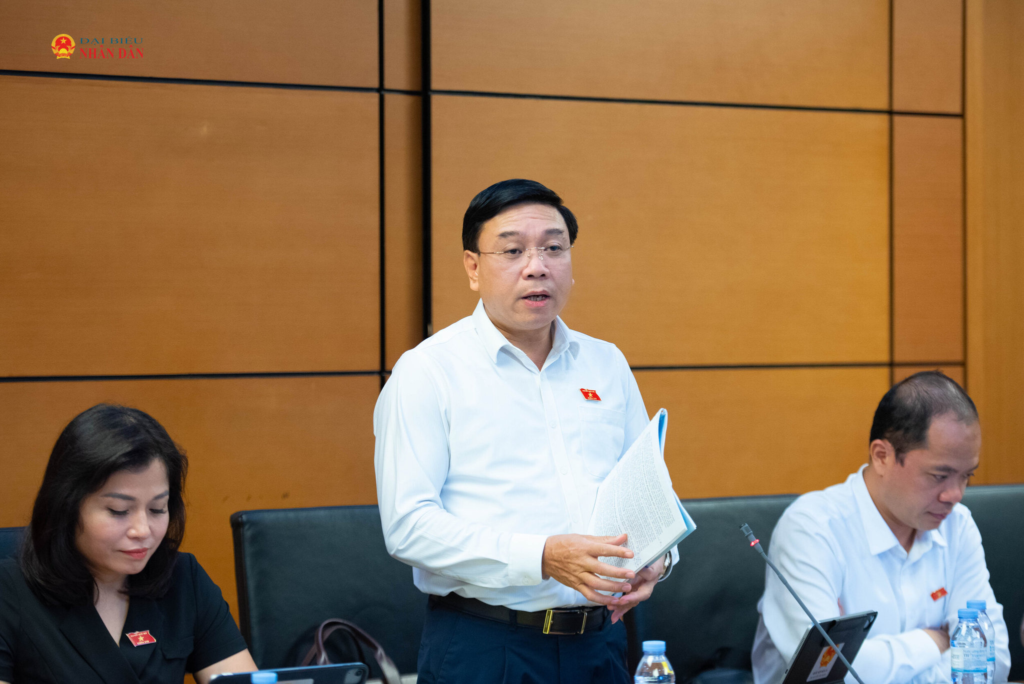 ĐBQH Nguyễn Văn Mạnh (Phú Thọ). Ảnh Xuân Quý