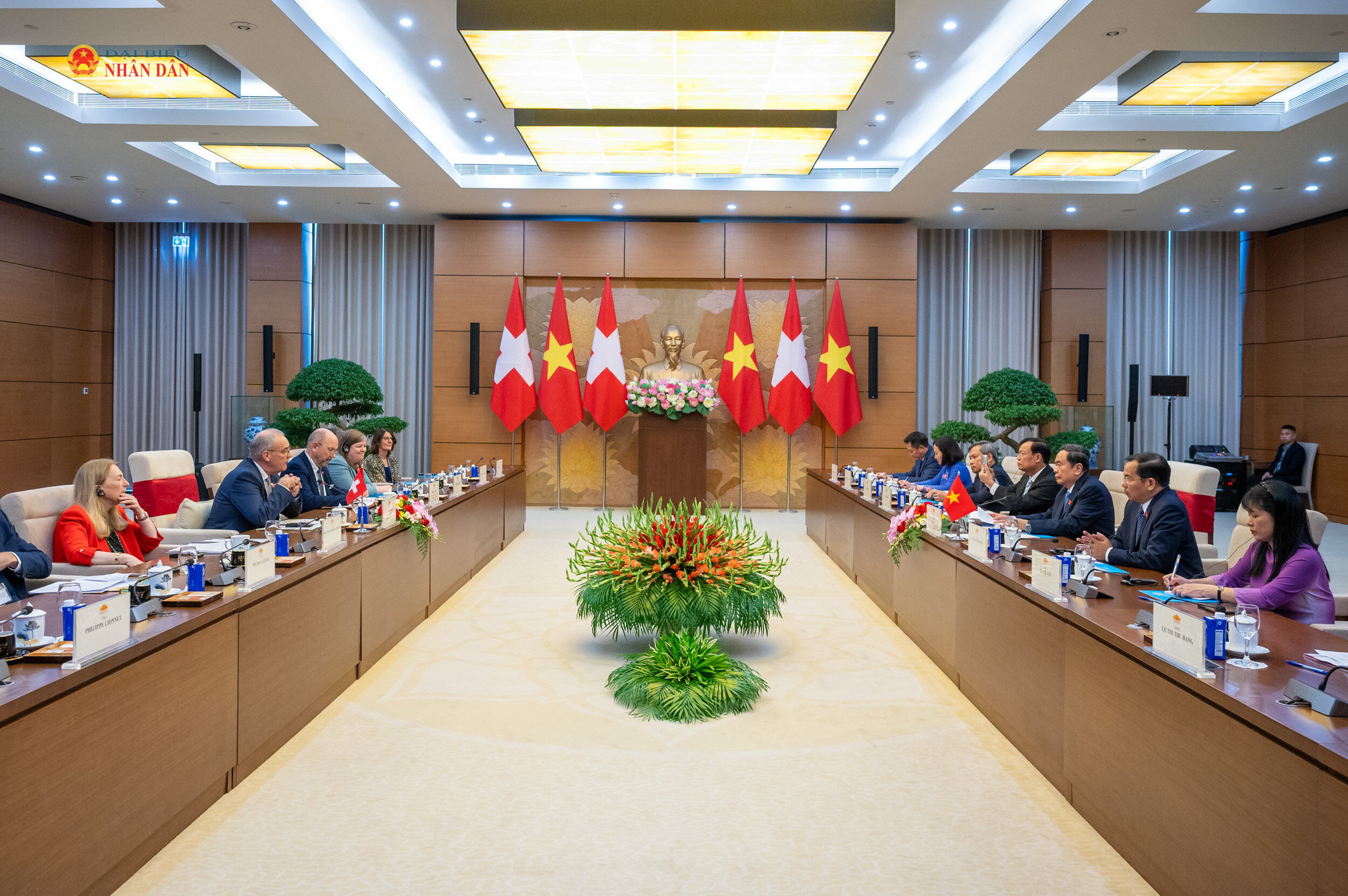Quang cảnh cuộc hội kiến. Ảnh: Phạm Thắng