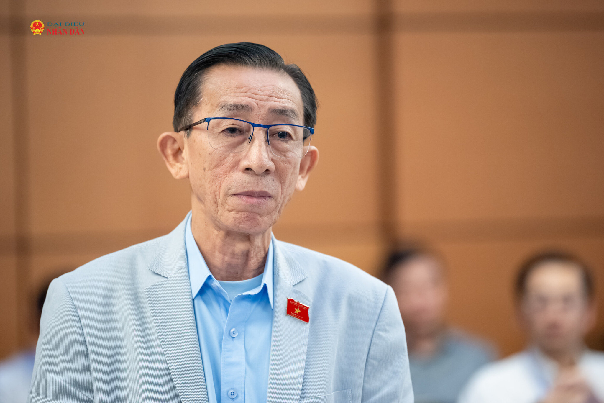 ĐBQH Trần Hoàng Ngân phát biểu thảo luận tại tổ. Ảnh: Phạm Thắng