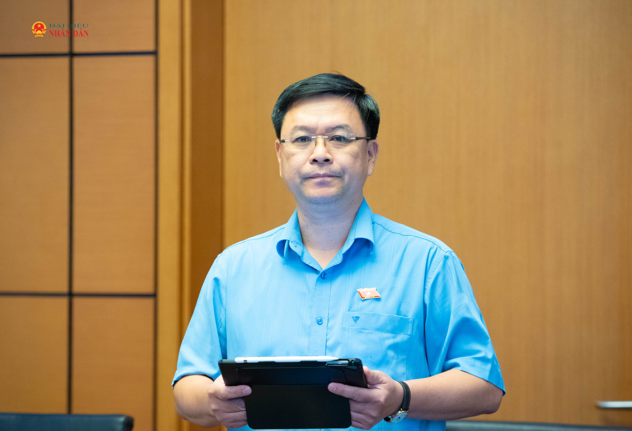 ĐBQH Nguyễn Hải Long (TP.Đà Nẵng). Ảnh Xuân Quý