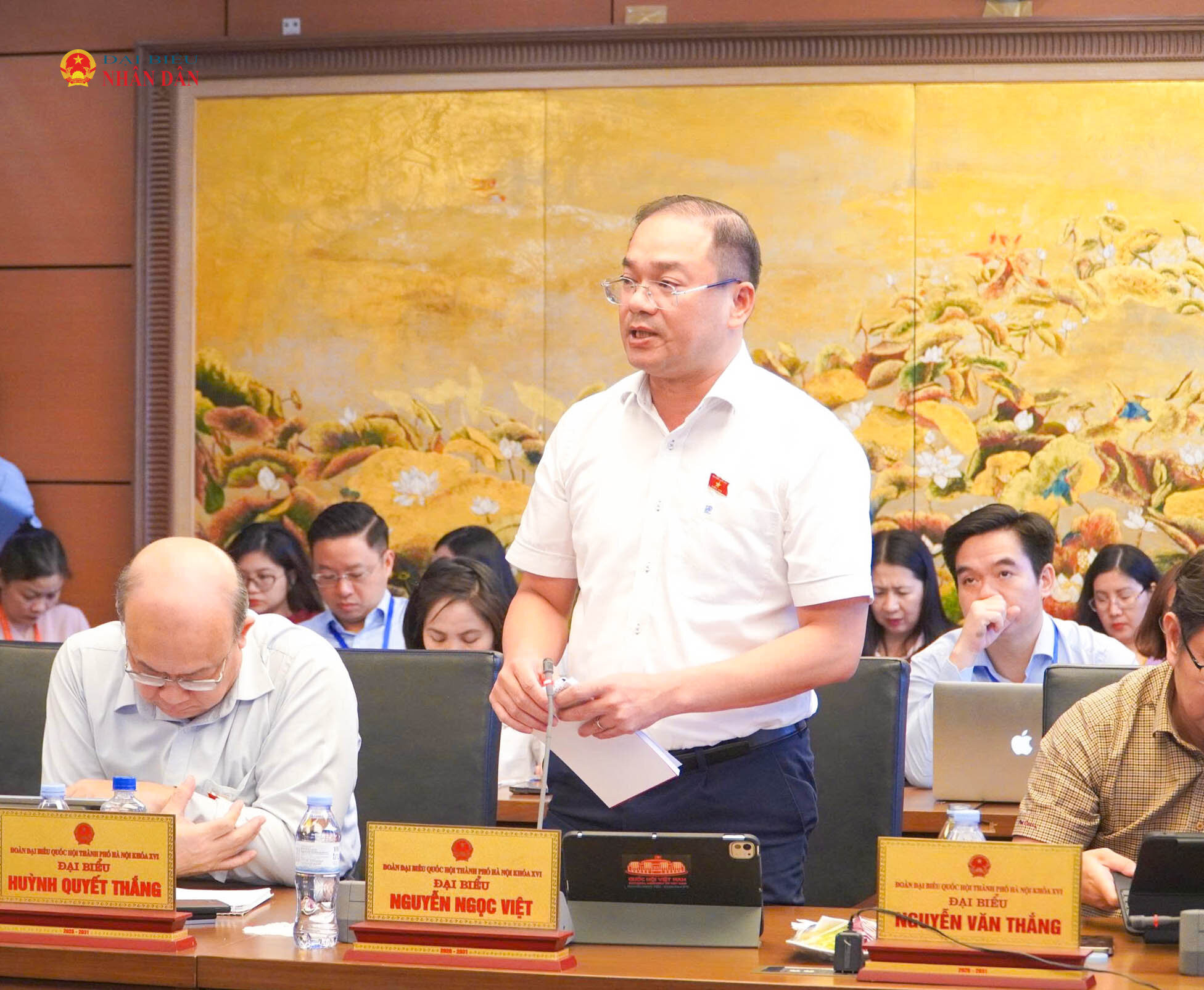 ĐBQH Nguyễn Ngọc Việt (Hà Nội). Ảnh Xuân Quý