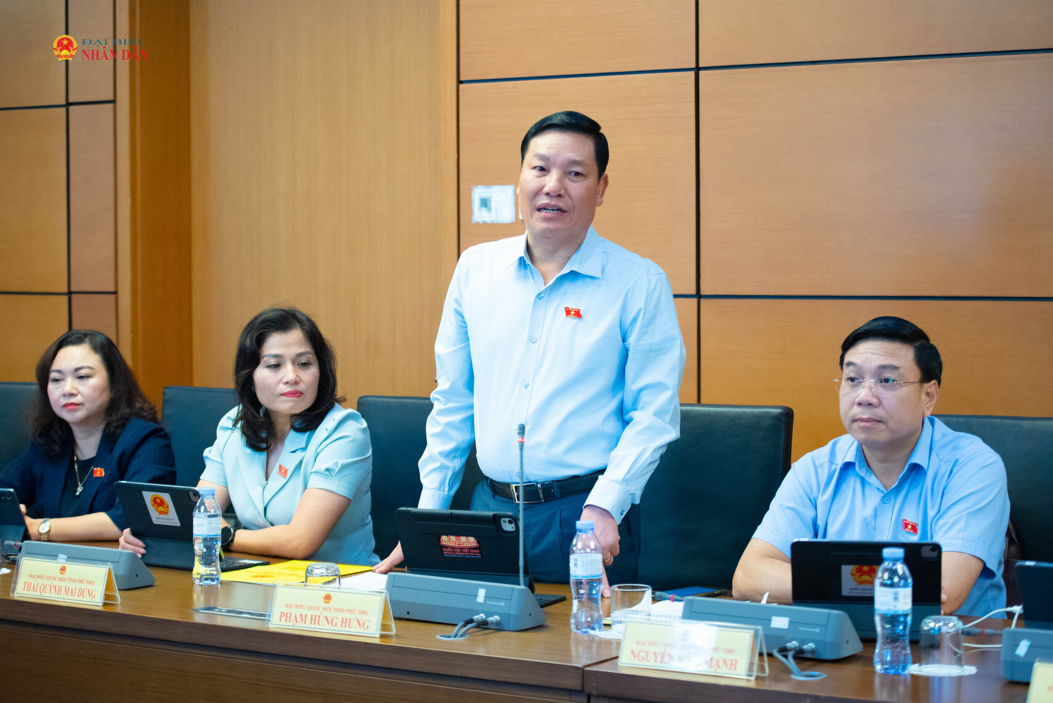 ĐBQH Phạm Hùng Hưng (Phú Thọ). Ảnh Xuân Quý
